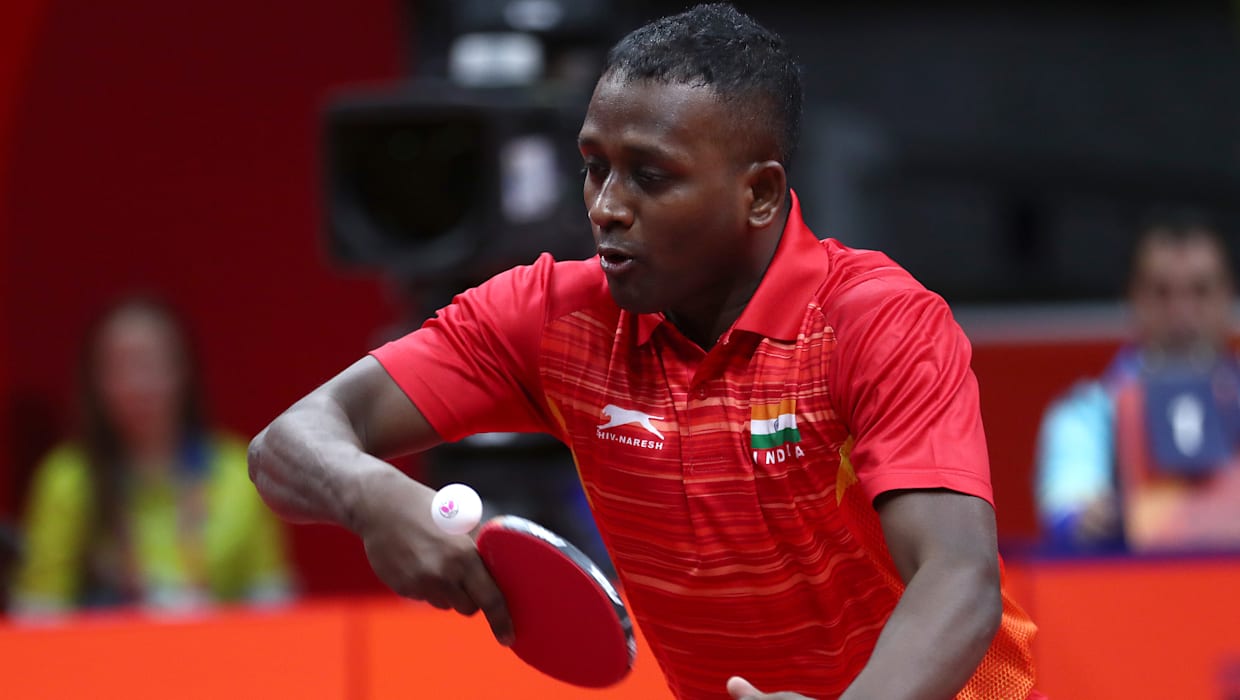 A file image of Indian paddler Anthony Amalraj.