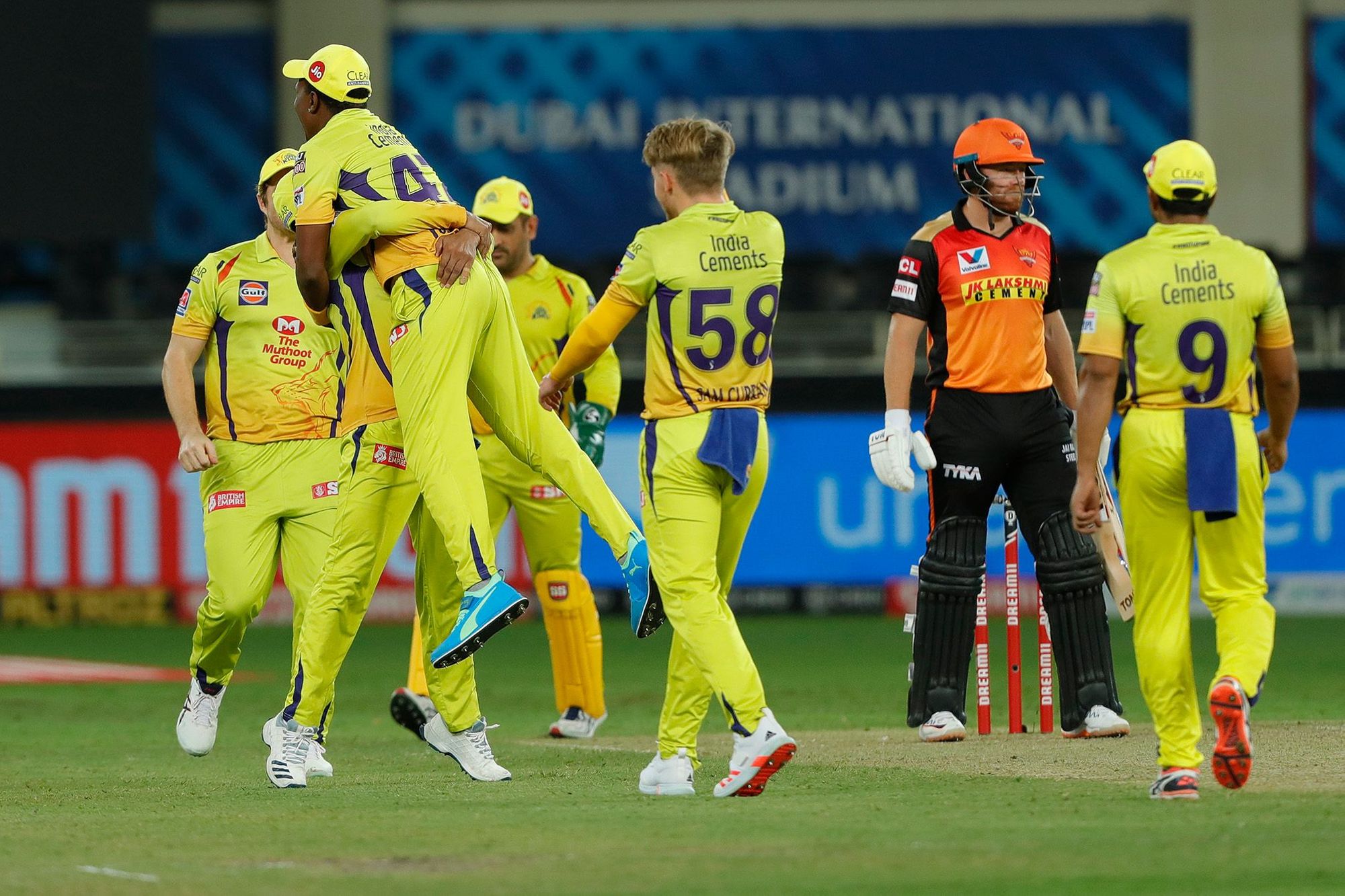 CSK won the match by 20 runs
