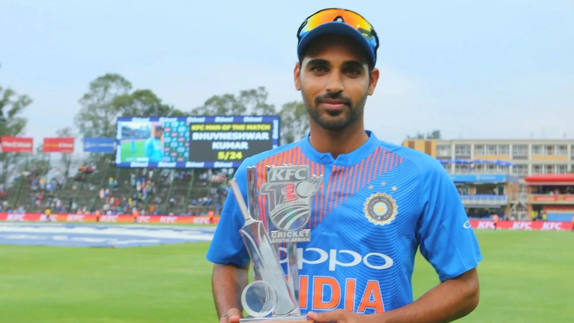 Bhuvneshwar Kumar became the first Indian pacer to take a five-wicket haul in T20I on 18 February 2018.