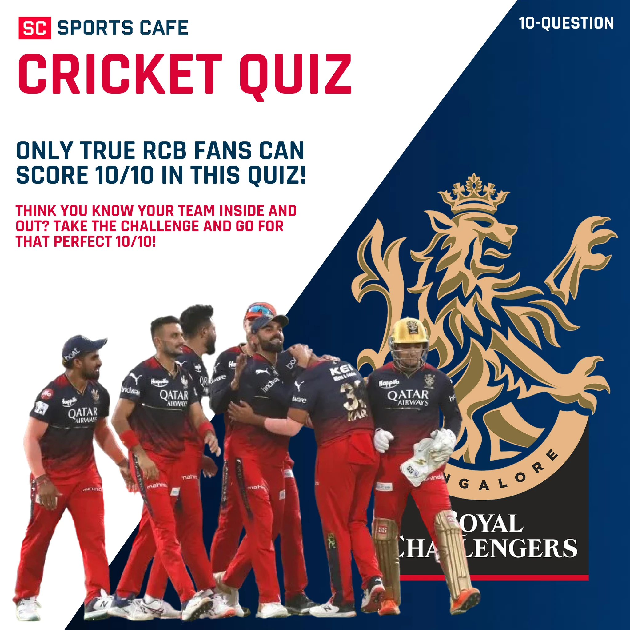 Only True RCB Fans Can Score 10/10 In This Quiz | SC Quiz