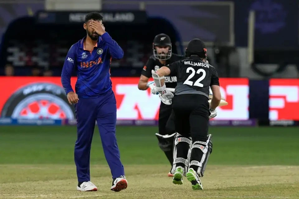 India vs New Zealand at the T20 World Cup match in 2021.