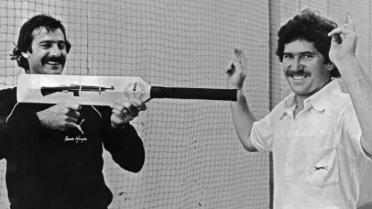 Dennis Lillees Infamous aluminium bat controversy on December 15, 1979.