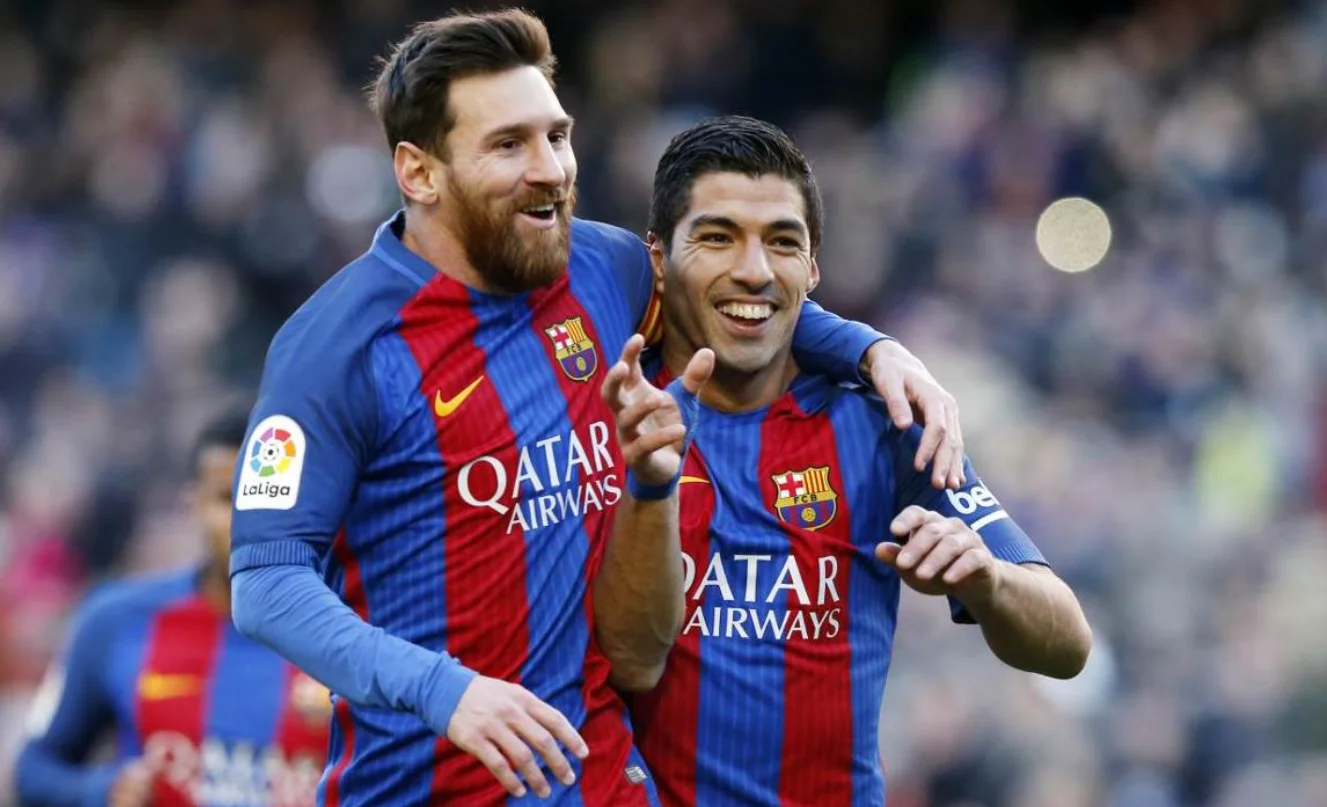 Lionel Messi and Luis Suarez Launch Deportivo LSM in Uruguay