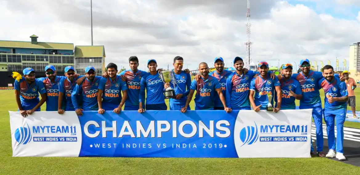 India defeated West Indies by 7 wickets.