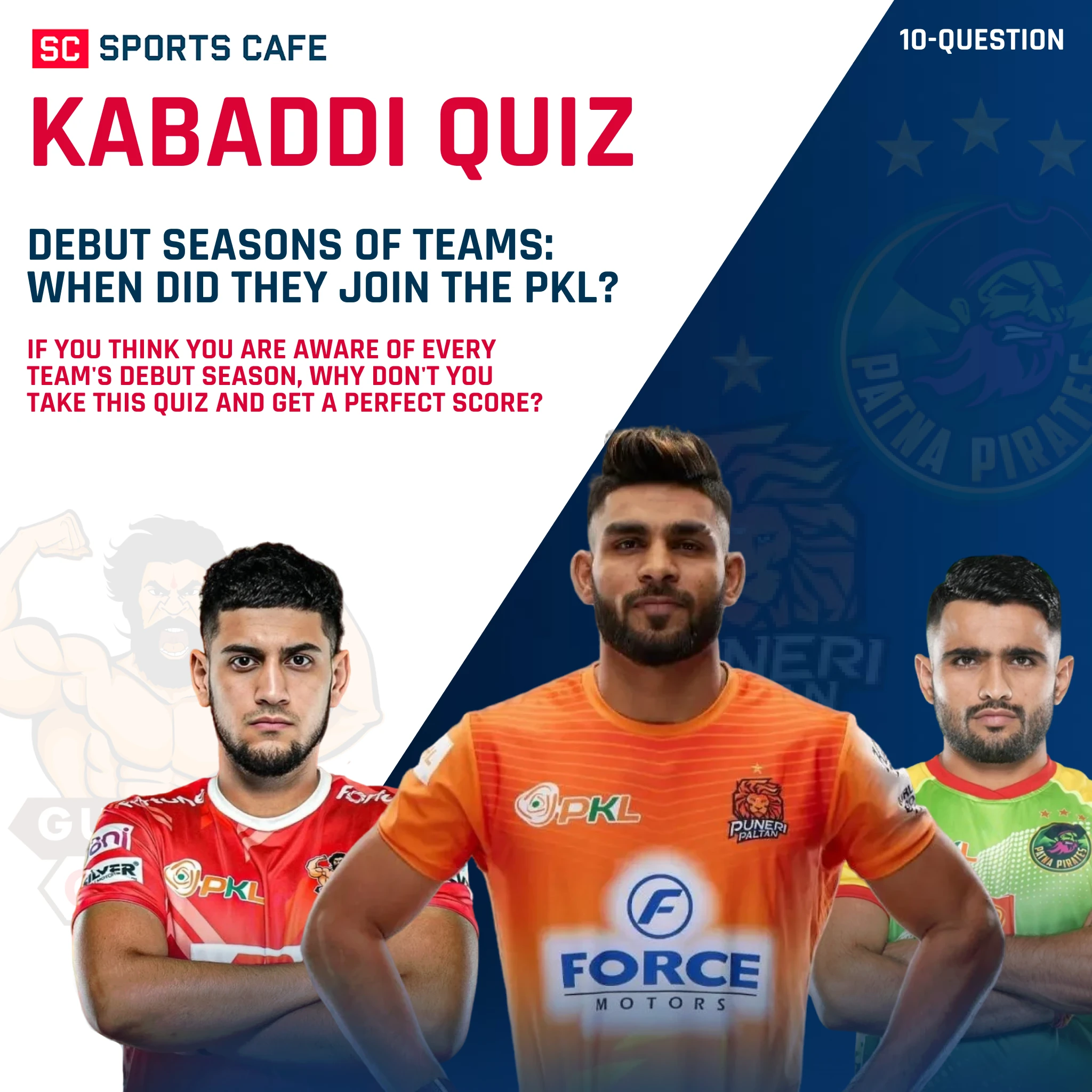 The Ultimate PKL Team Debut Quiz