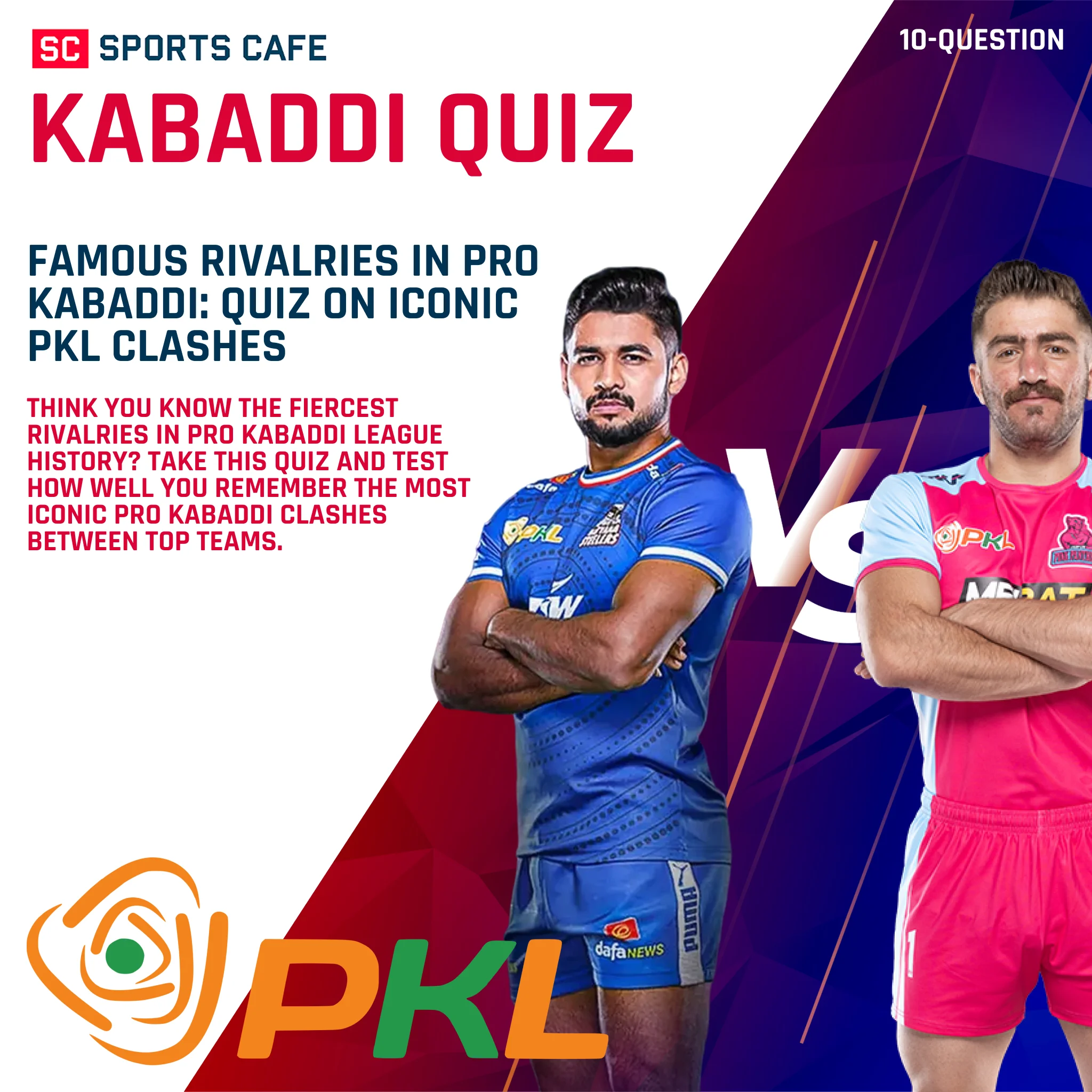 Famous Rivalries in Pro Kabaddi: Quiz on Iconic PKL Clashes