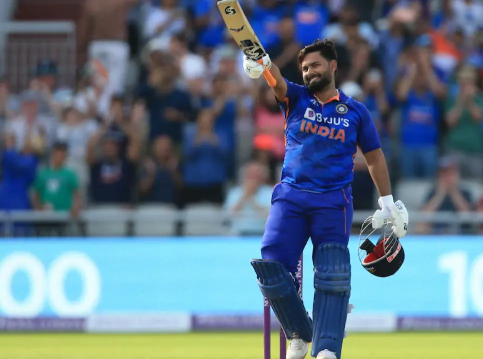 Rishabh Pant made a century in the third match of the series.