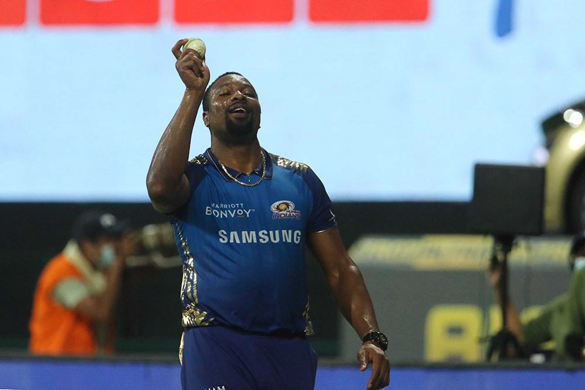 Kieron Pollard is the only player to cross 10,000 runs, 300 wickets and 300 catches in T20 cricket