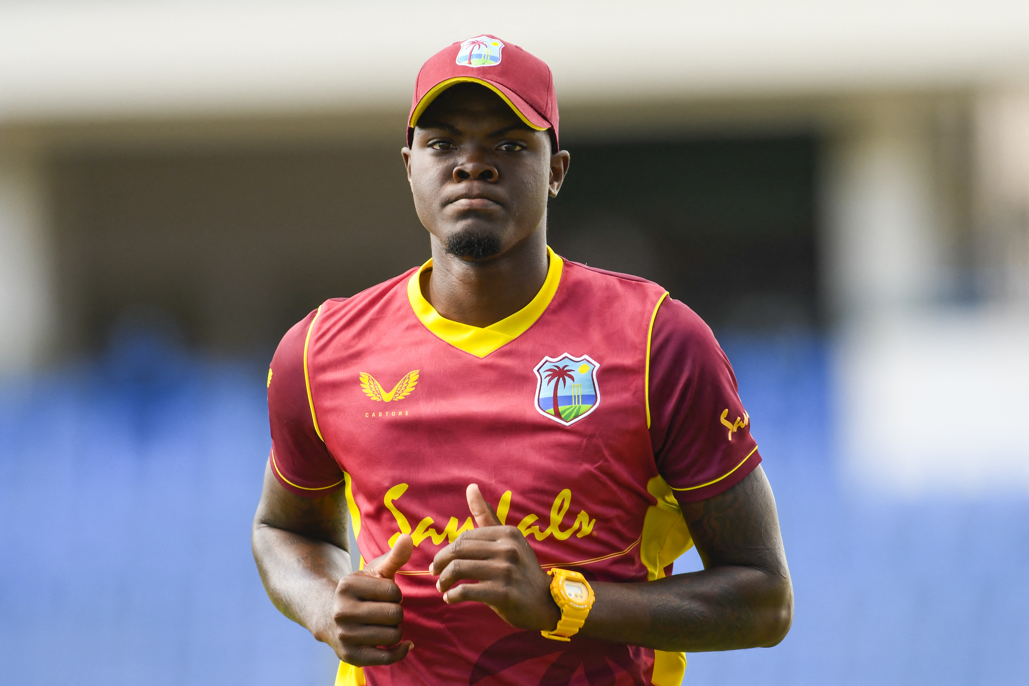 Alzarri Joseph picked two wickets in the first ODI against India