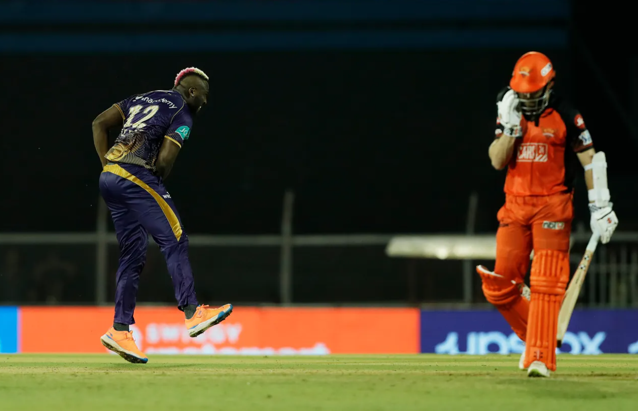 Andre Russell dismissed Kane Williamson on 17 runs