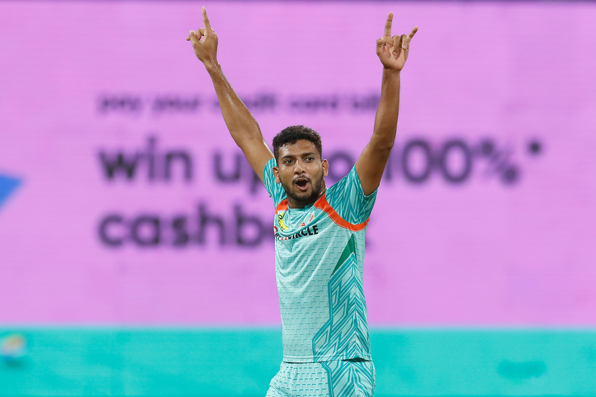 Mohsin Khan played a key role in LSG's victory taking three wickets against KKR