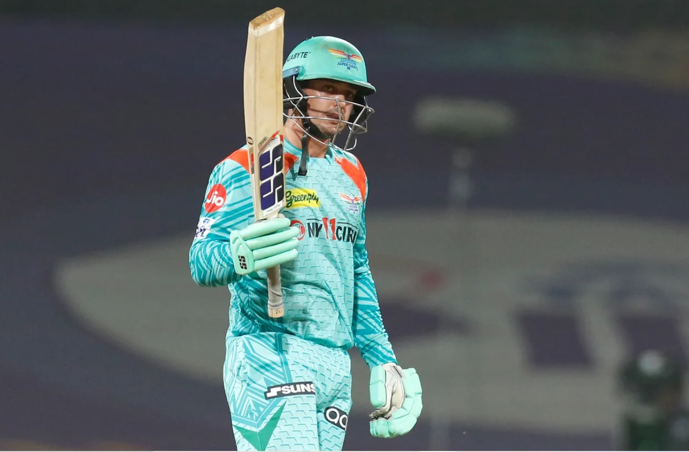 Quinton de Kock slammed a ton against KKR