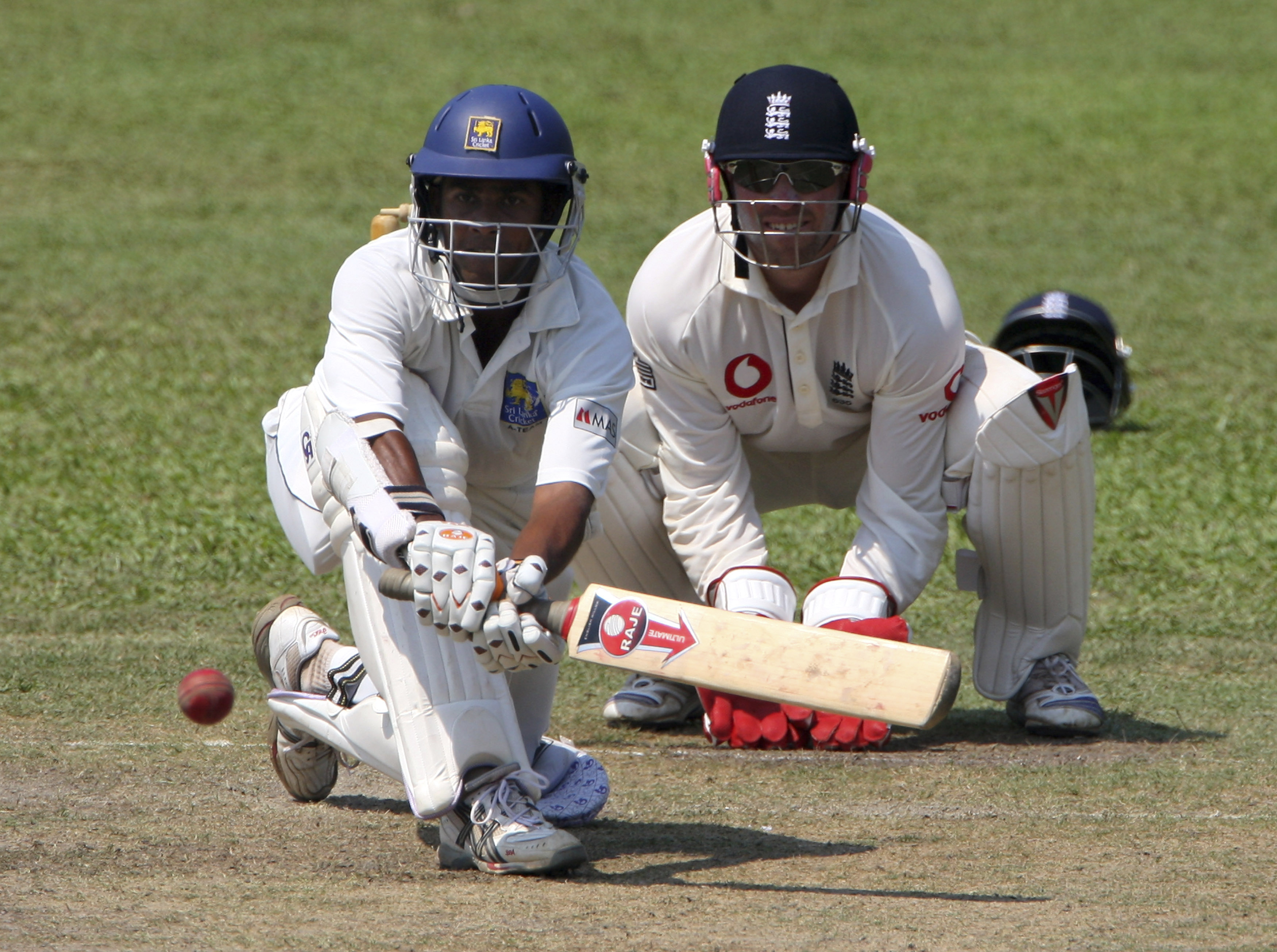 WATCH | Malinda Pushpakumara tries to invent a shot, but fails miserably