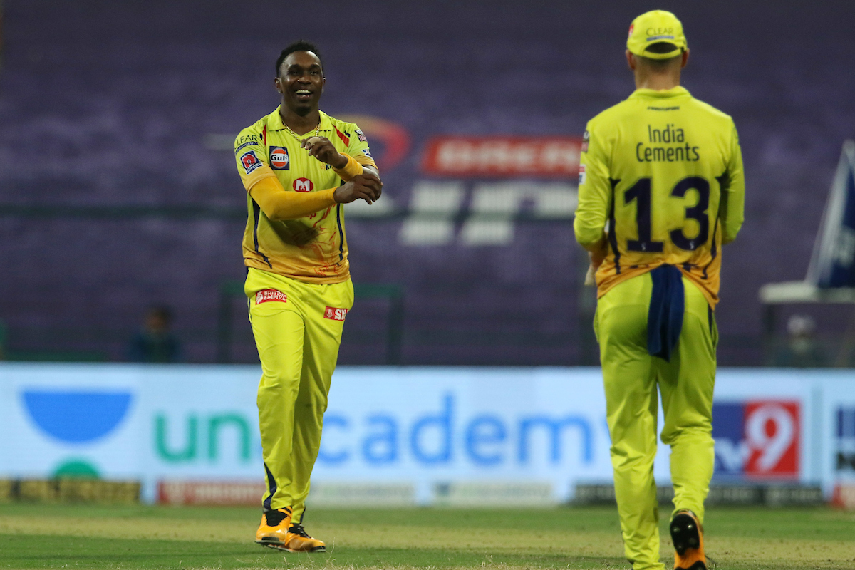 Dwayne Bravo got injured in the game against Delhi Capitals