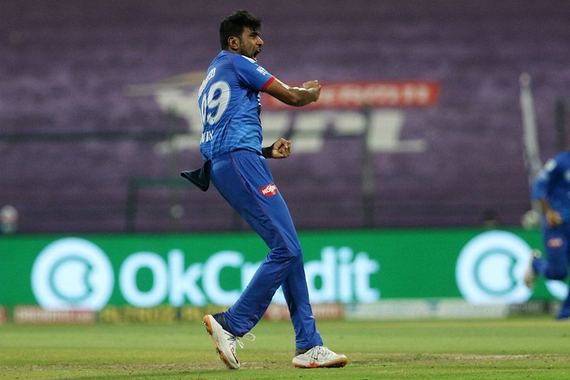 Ravi Ashwin celebrating a wicket during IPL 2020