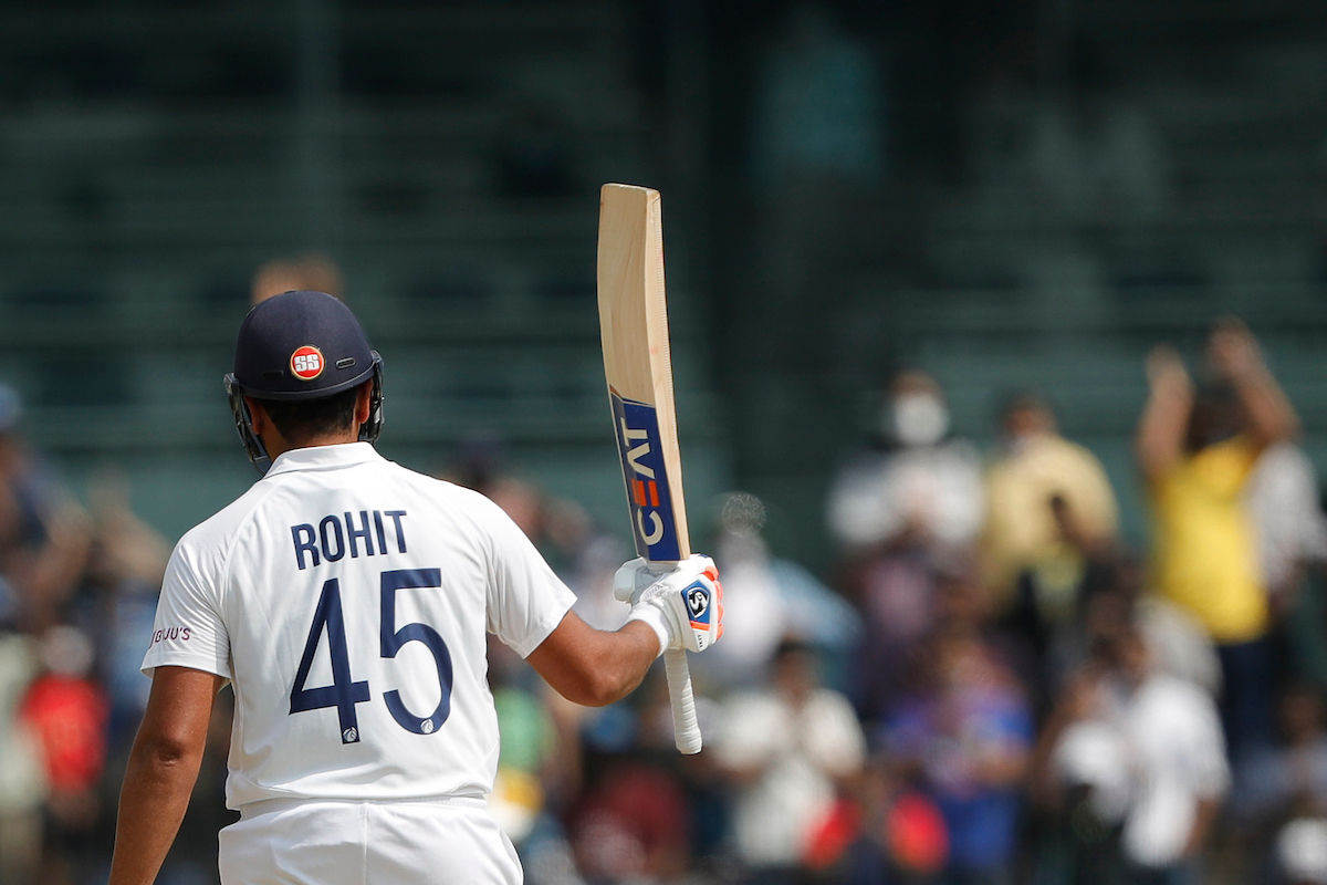 Rohit made a great ton on day one