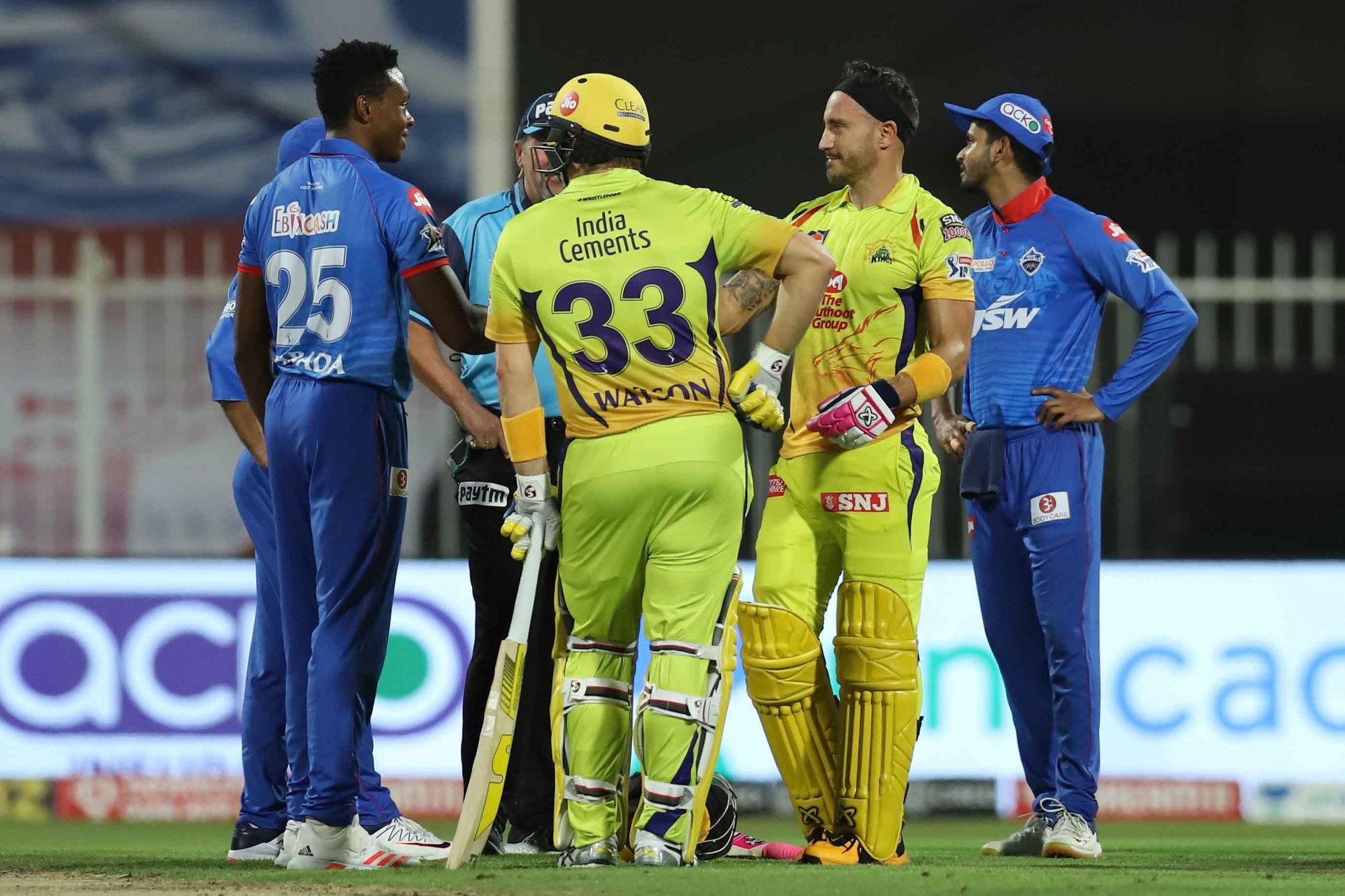 Nasty collision between own team mates