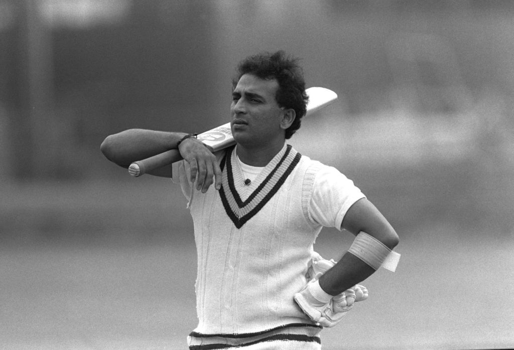 Sunil Gavaskar in action
