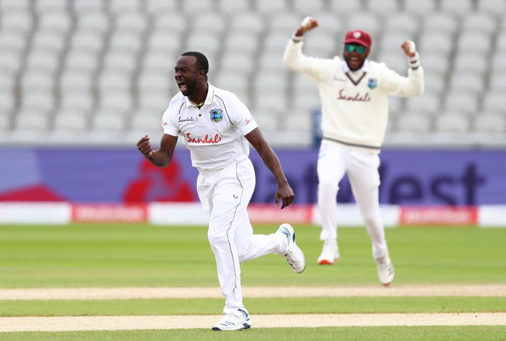 Kemar Roach got West Indies off the mark with Sibley's wicket