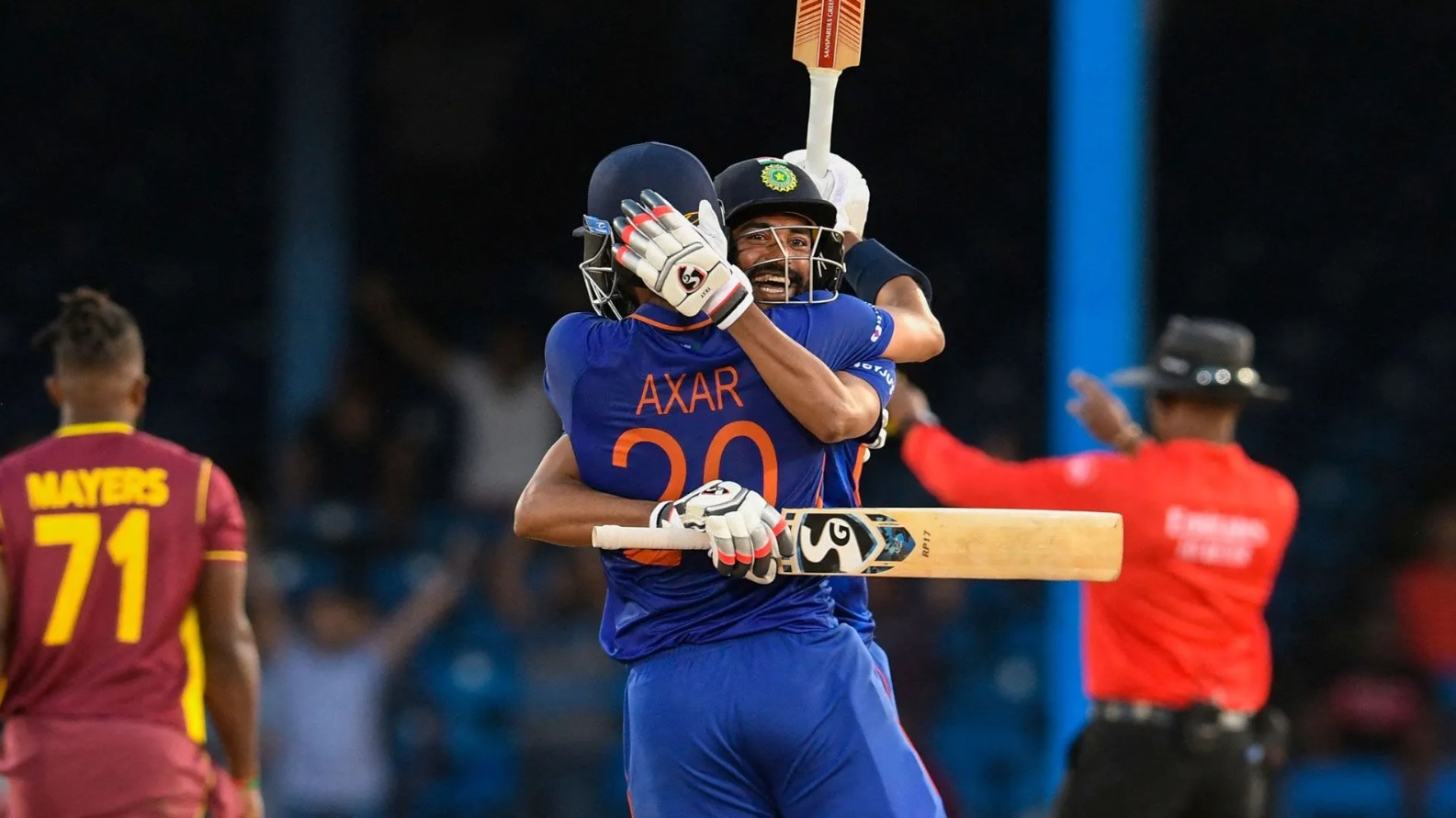 Axar Patel starred with the bat in India's second ODI vs West Indies.