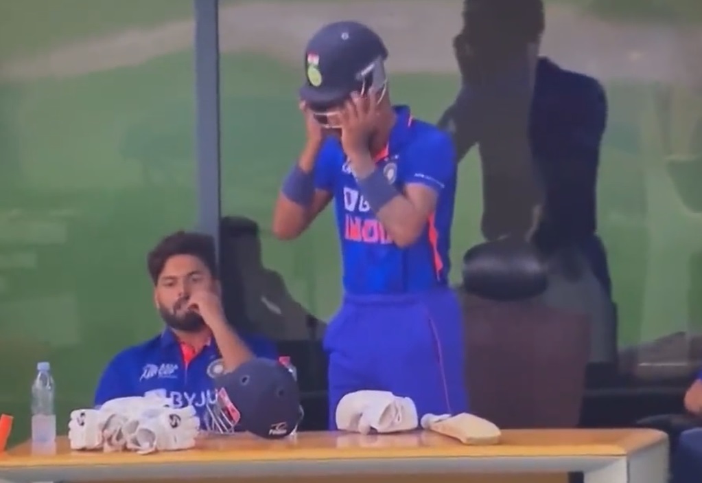Rishabh Pant had a dejected face after Hardik Pandya’s promotion on Tuesday.