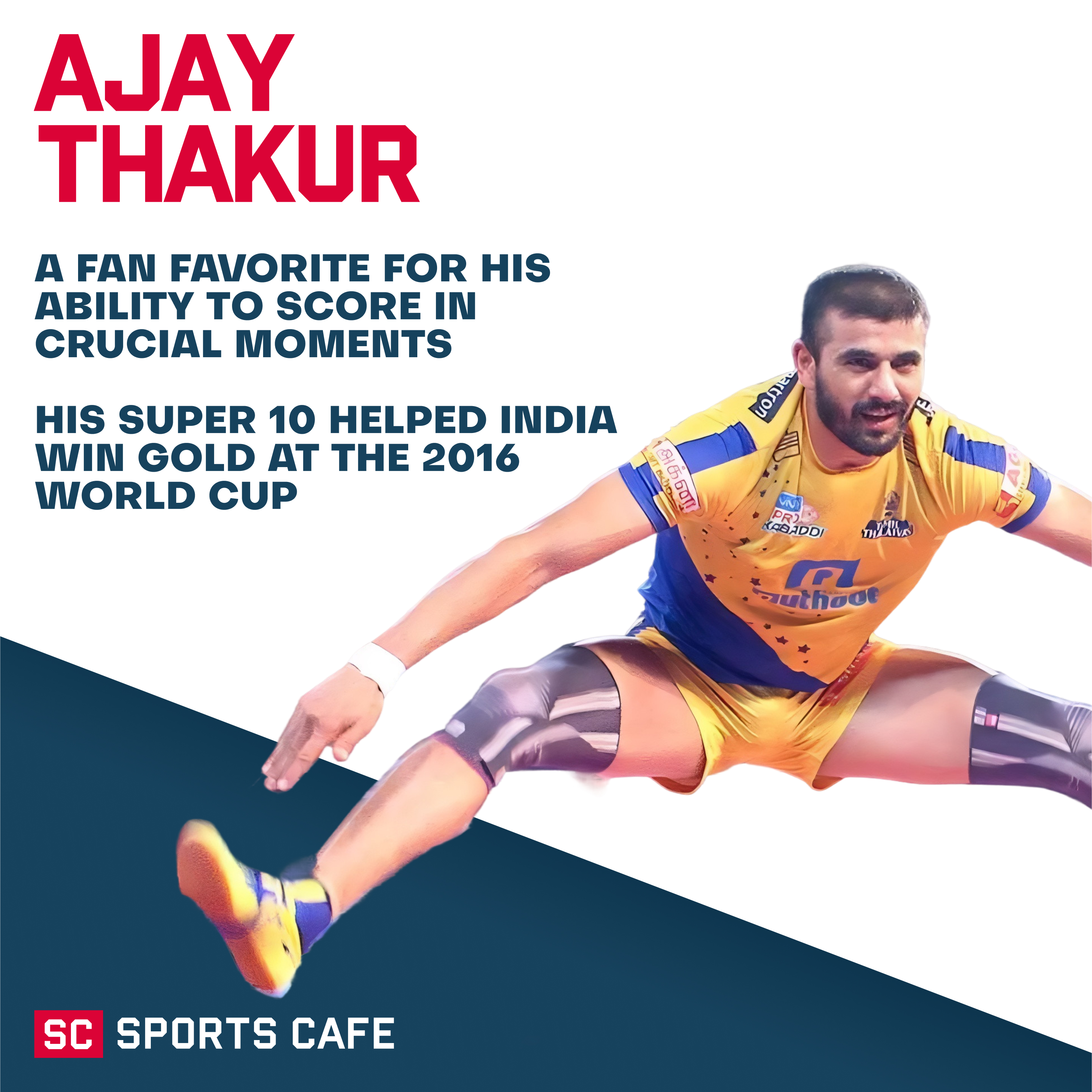 Ajay Thakur Top Stars of Pro Kabaddi League.