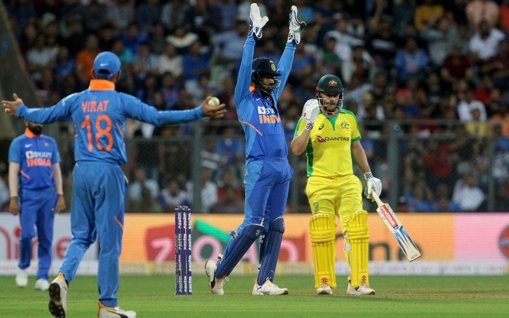Rahul in action against Australia