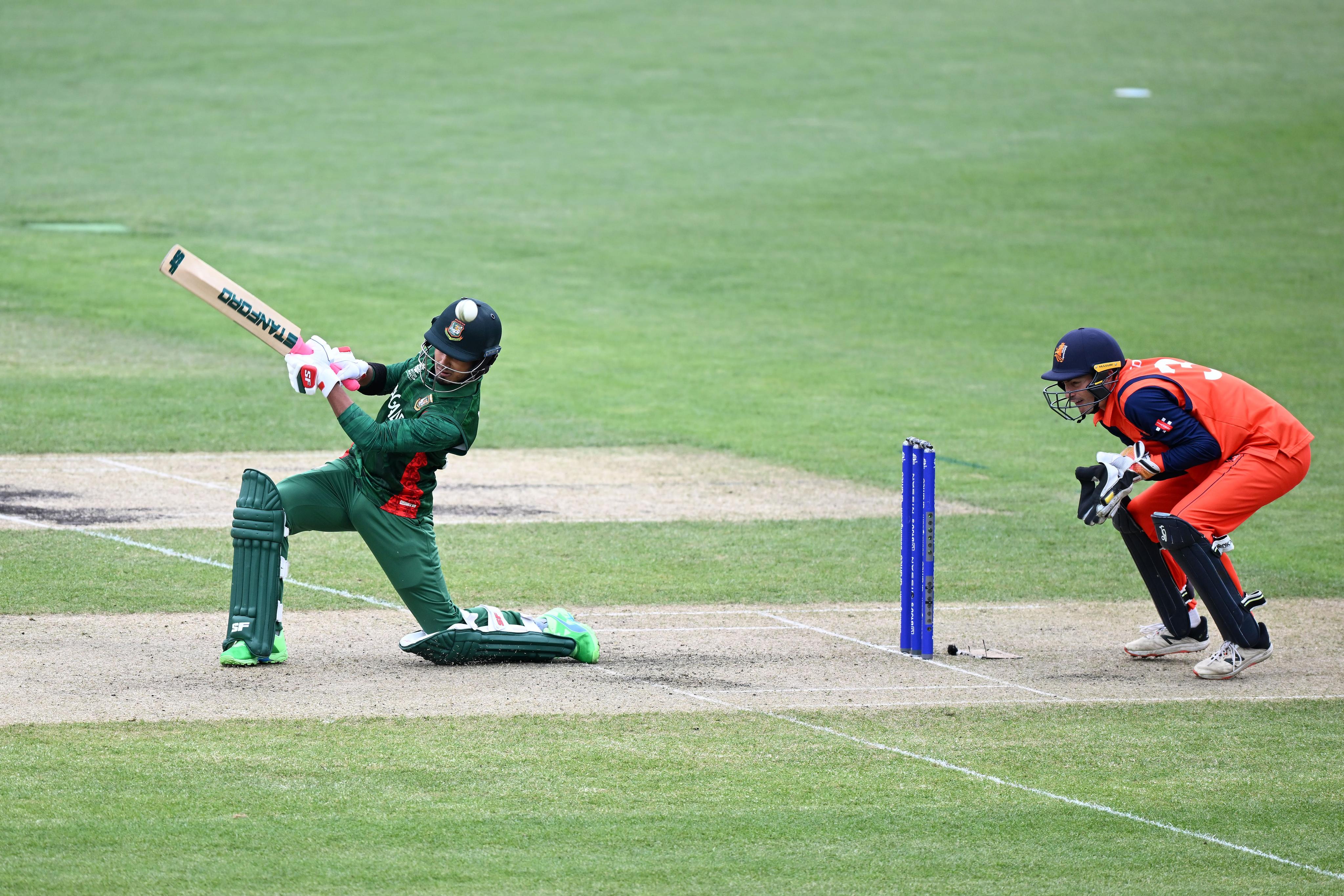 Bangladesh beat Netherlands by nine runs.