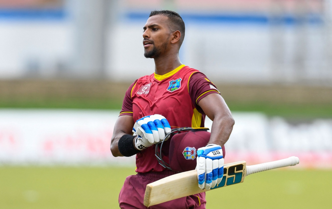 Nicholas Pooran scored seven runs in the game against Zimbabwe