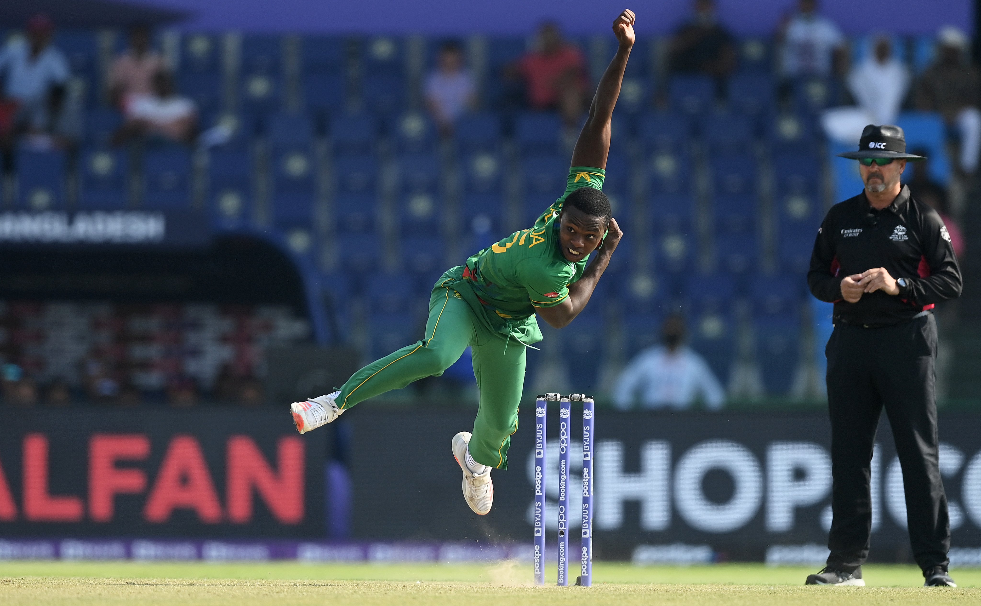 Kagiso Rabada scalped 3 wickets Bangladesh on Tuesday 