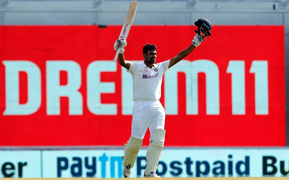 Ashwin made a terrific century at the Chepauk 