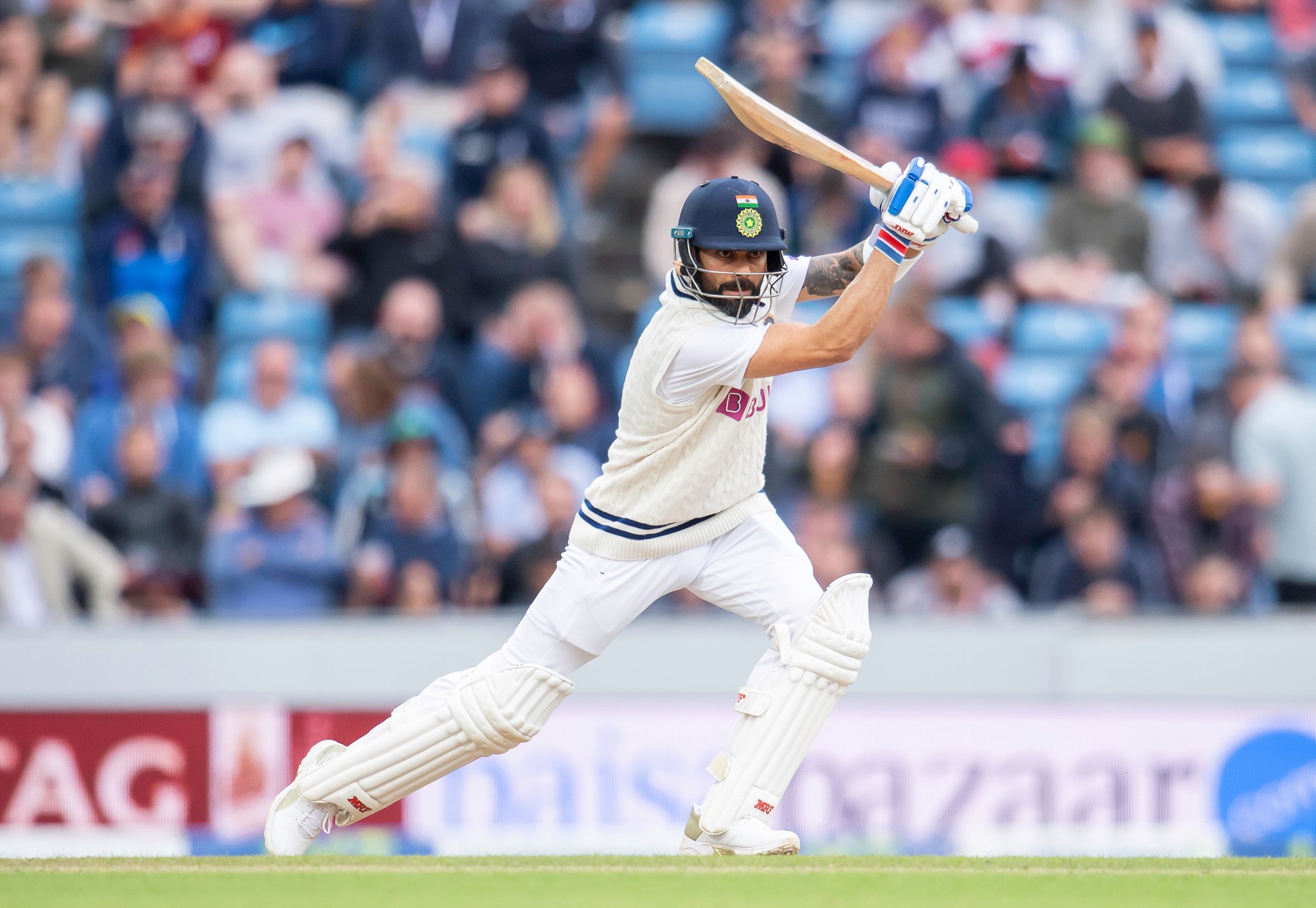 Virat Kohli scored 55 runs in the second innings at Headingley.