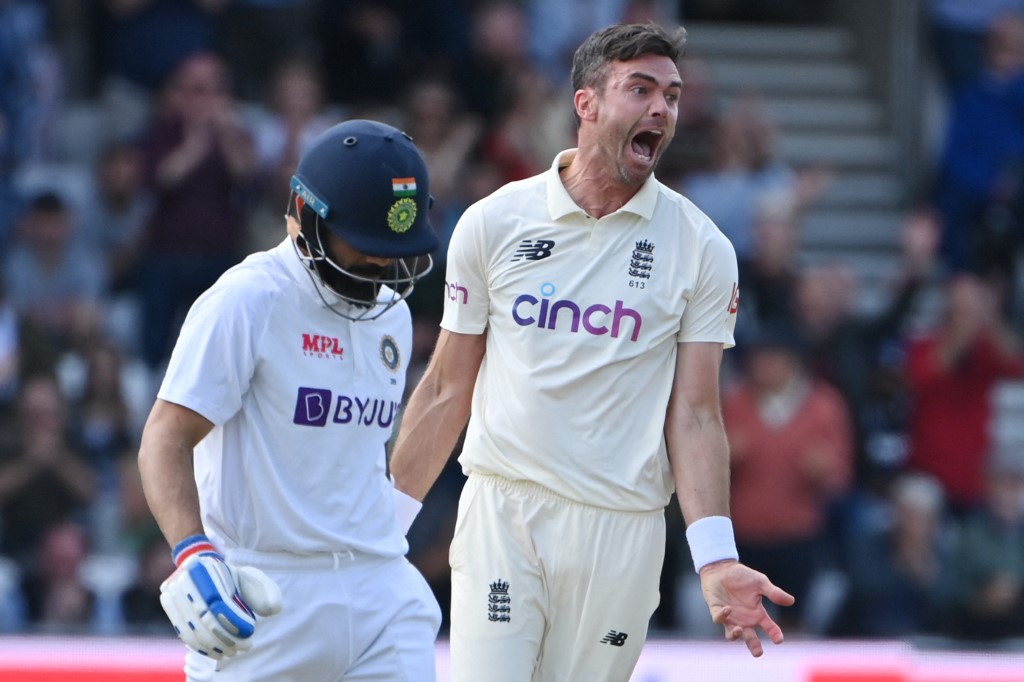Anderson dismissed Kohli for the seventh time in Test cricket