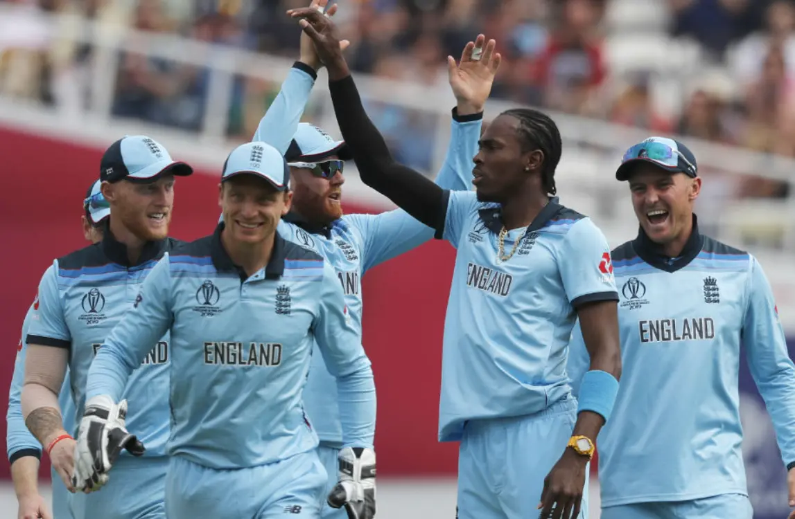 England defeated South Africa by 104 runs.