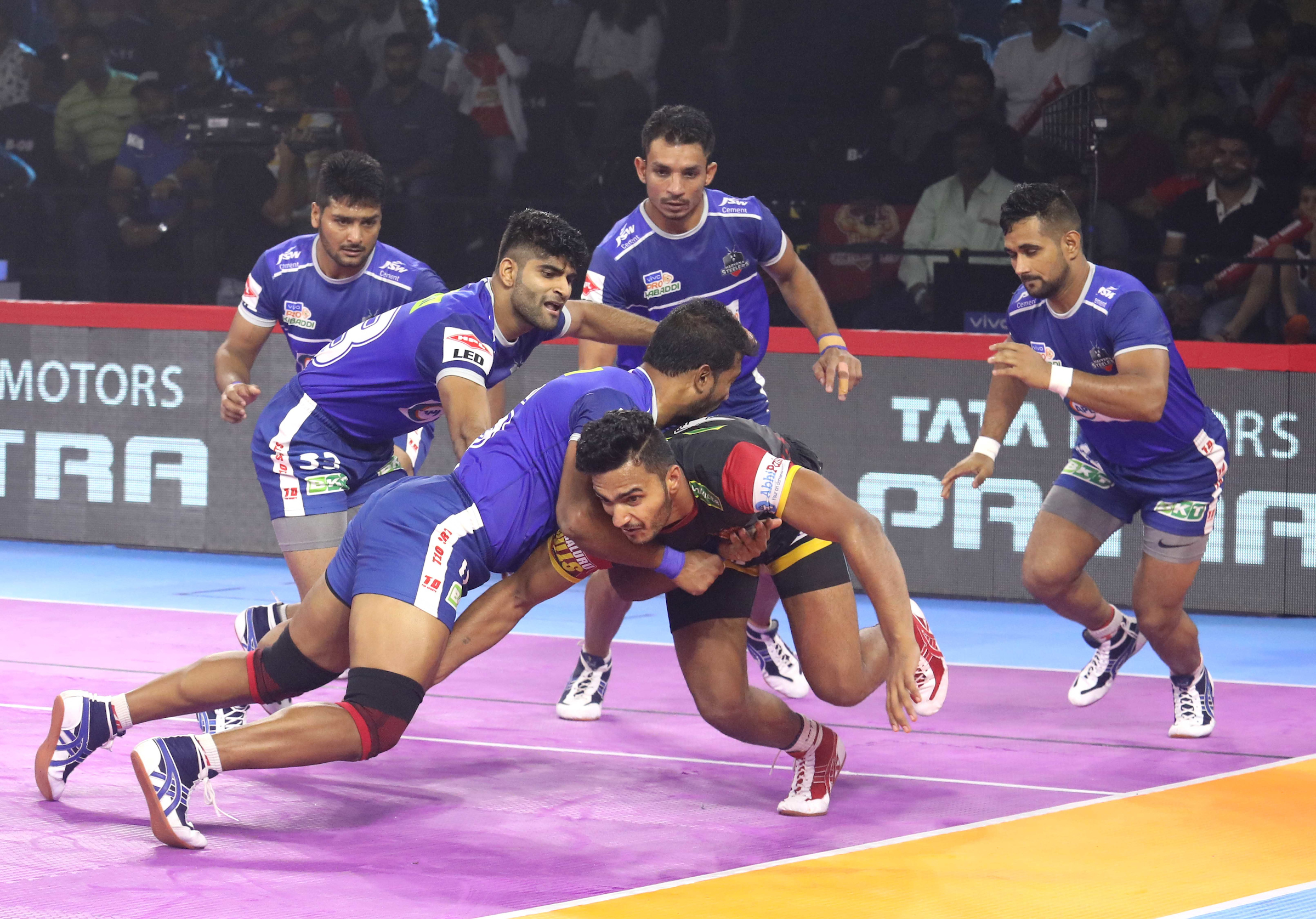 PKL 2019 | Vikash Kandola’s Super 10 helps Haryana Steelers beat Bengaluru Bulls