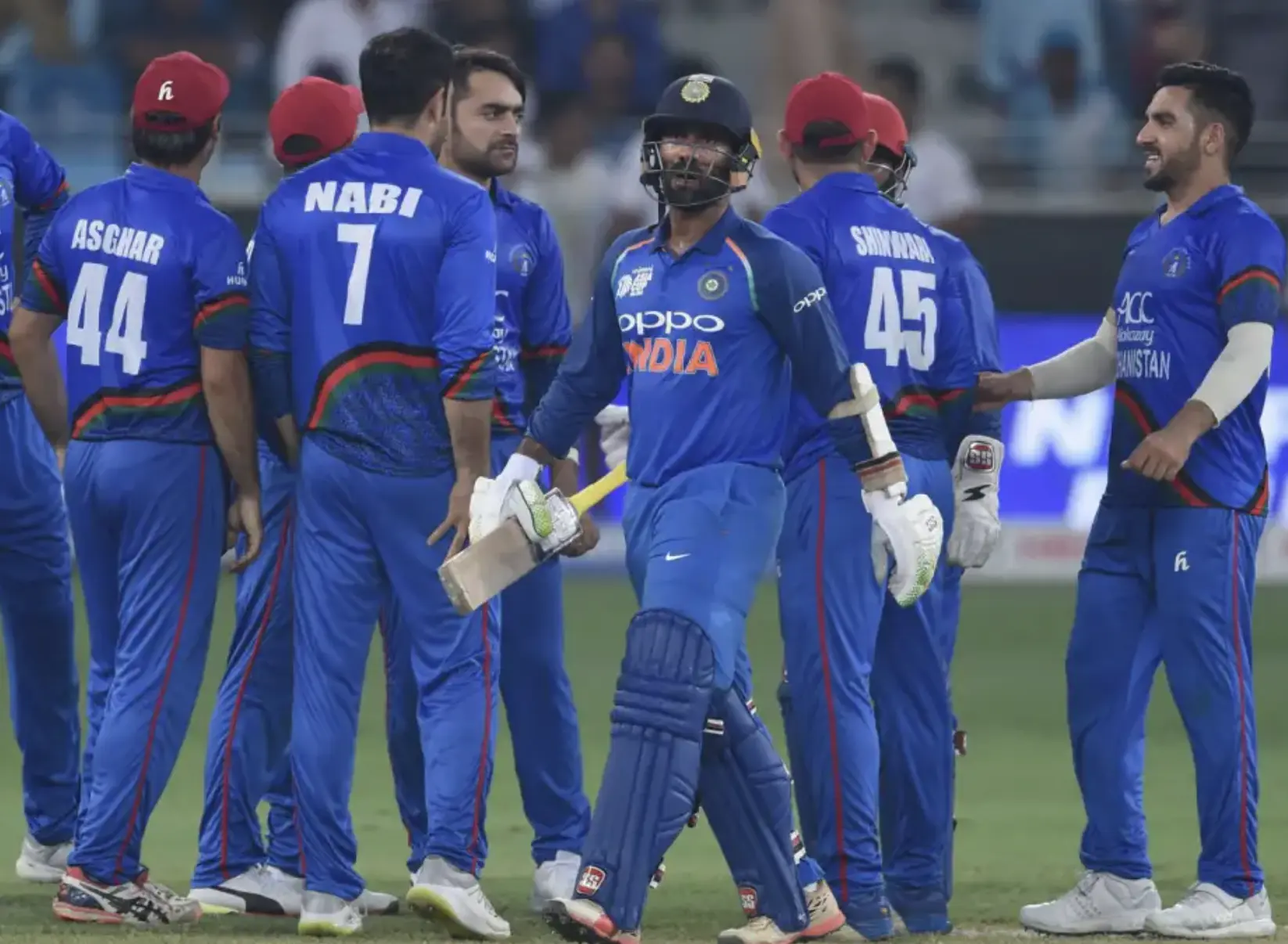 Afghanistan and India played a tie in the Asia Cup 2018.