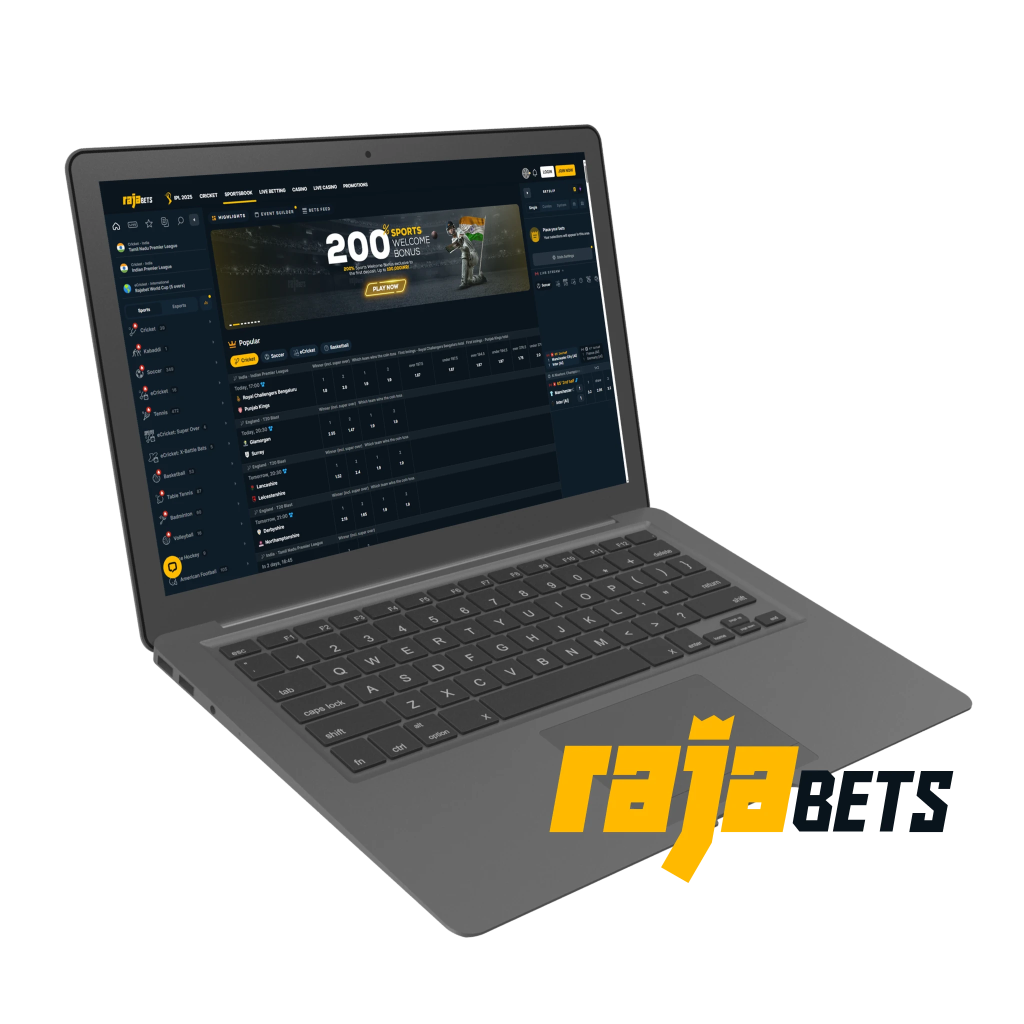 Rajabets is a cryptocurrency platform with the highest average odds.  