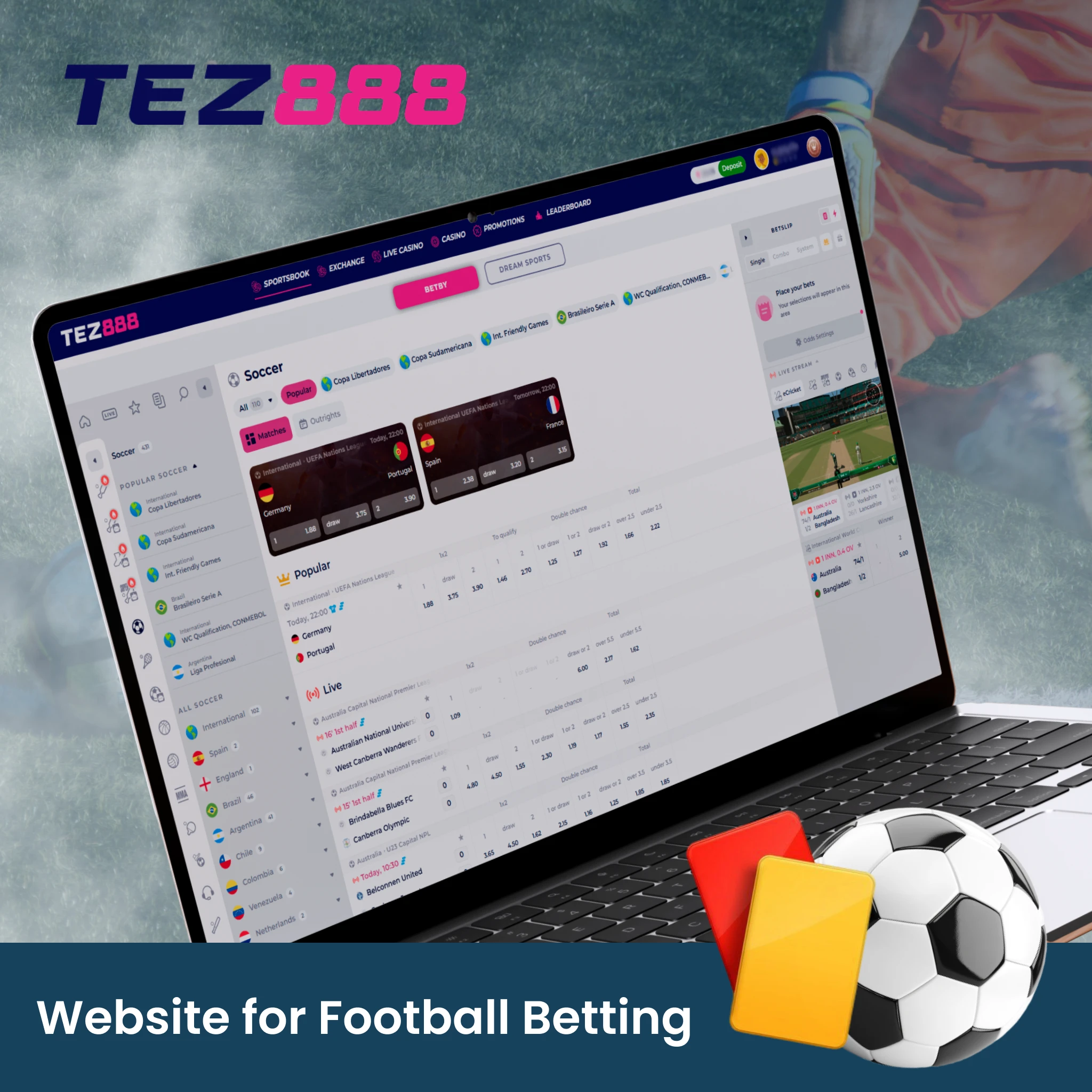 Tez888 is The Best Football Betting Sites.