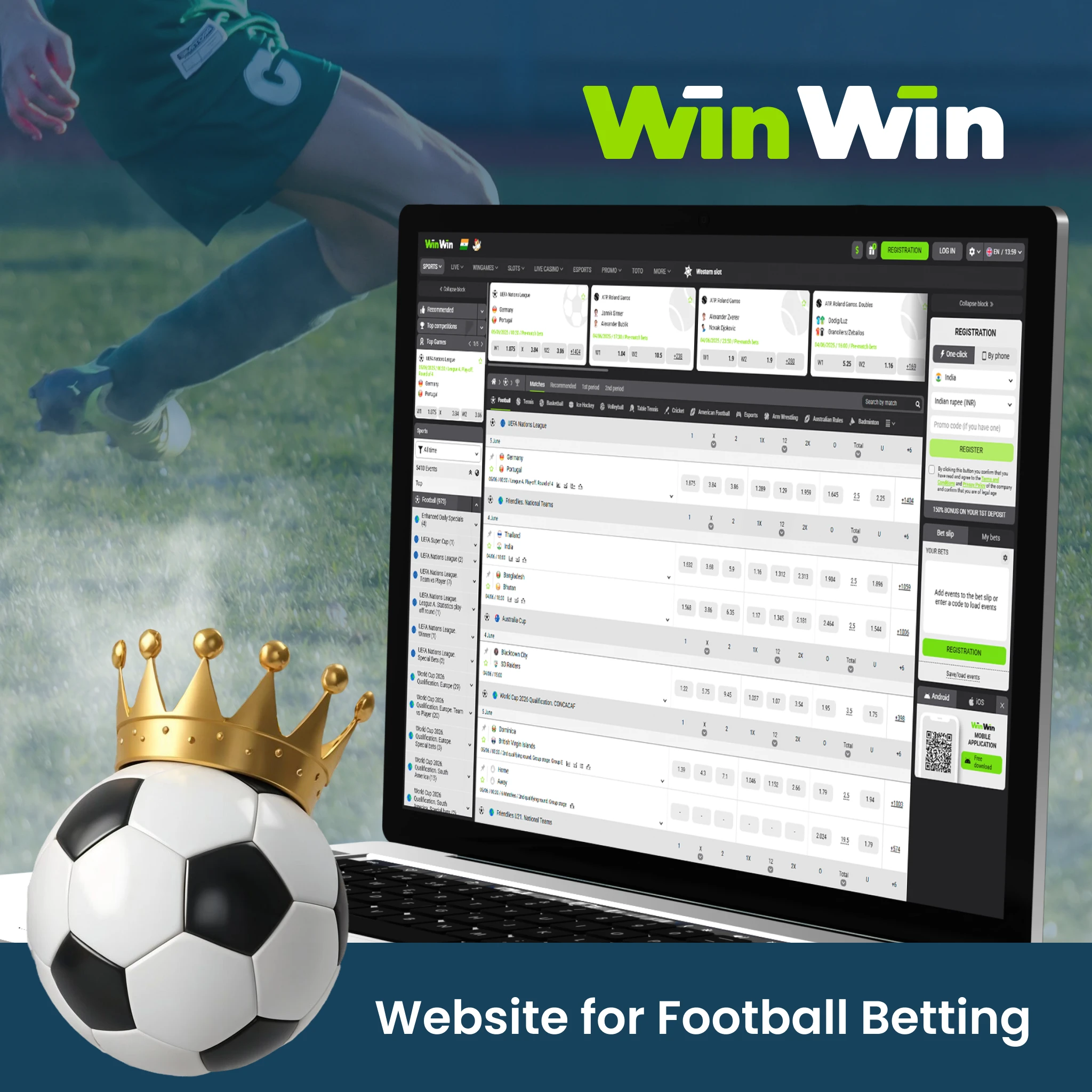 Betting Site for Football in India &mdash; WinWin.