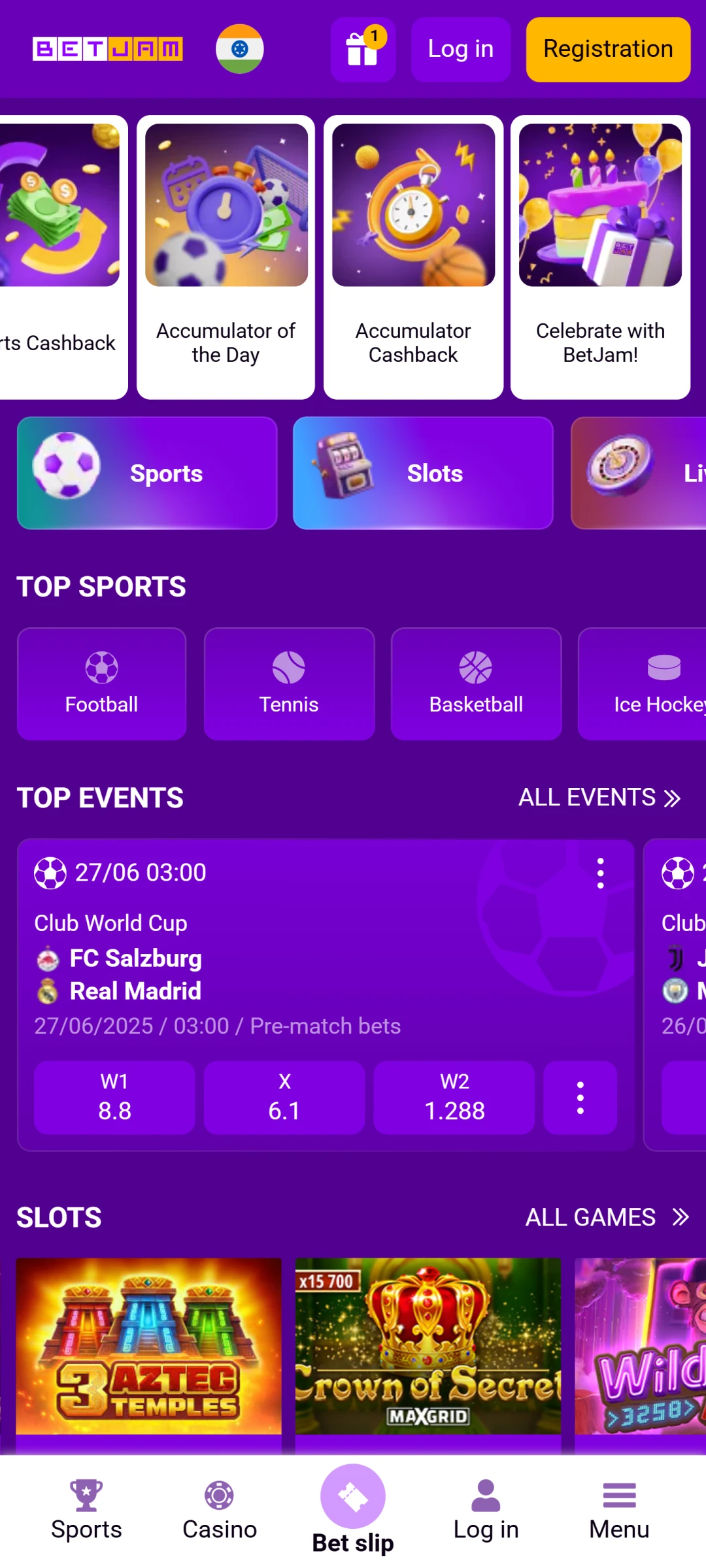 The Betjam app is available on the official website.