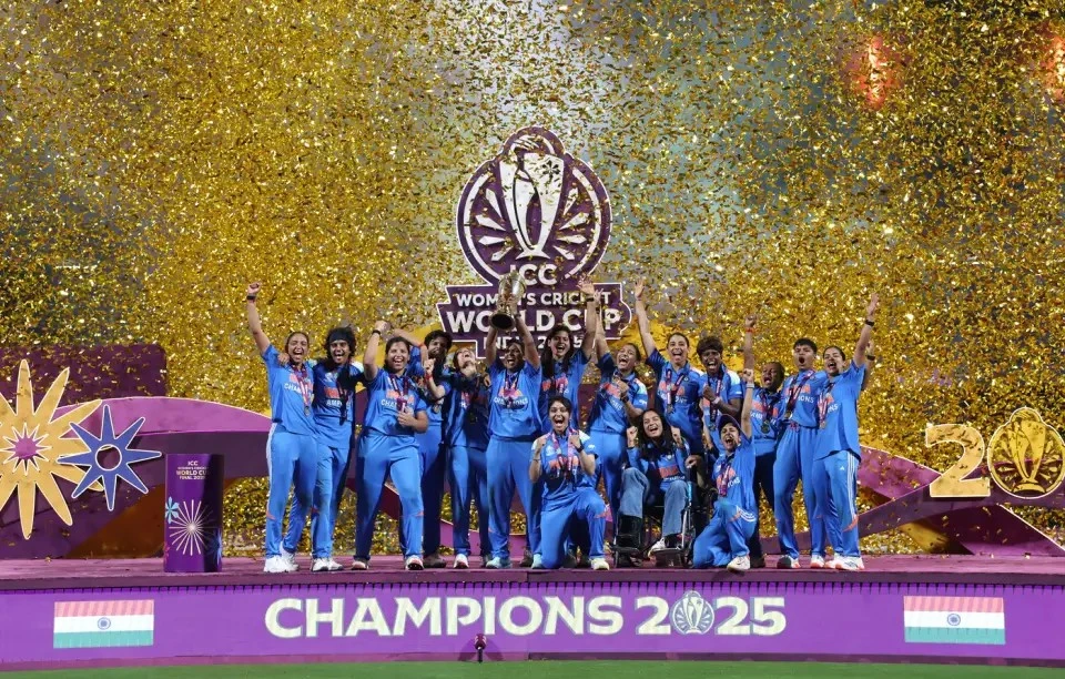 Womens team win their first ever World Cup title in 2025.