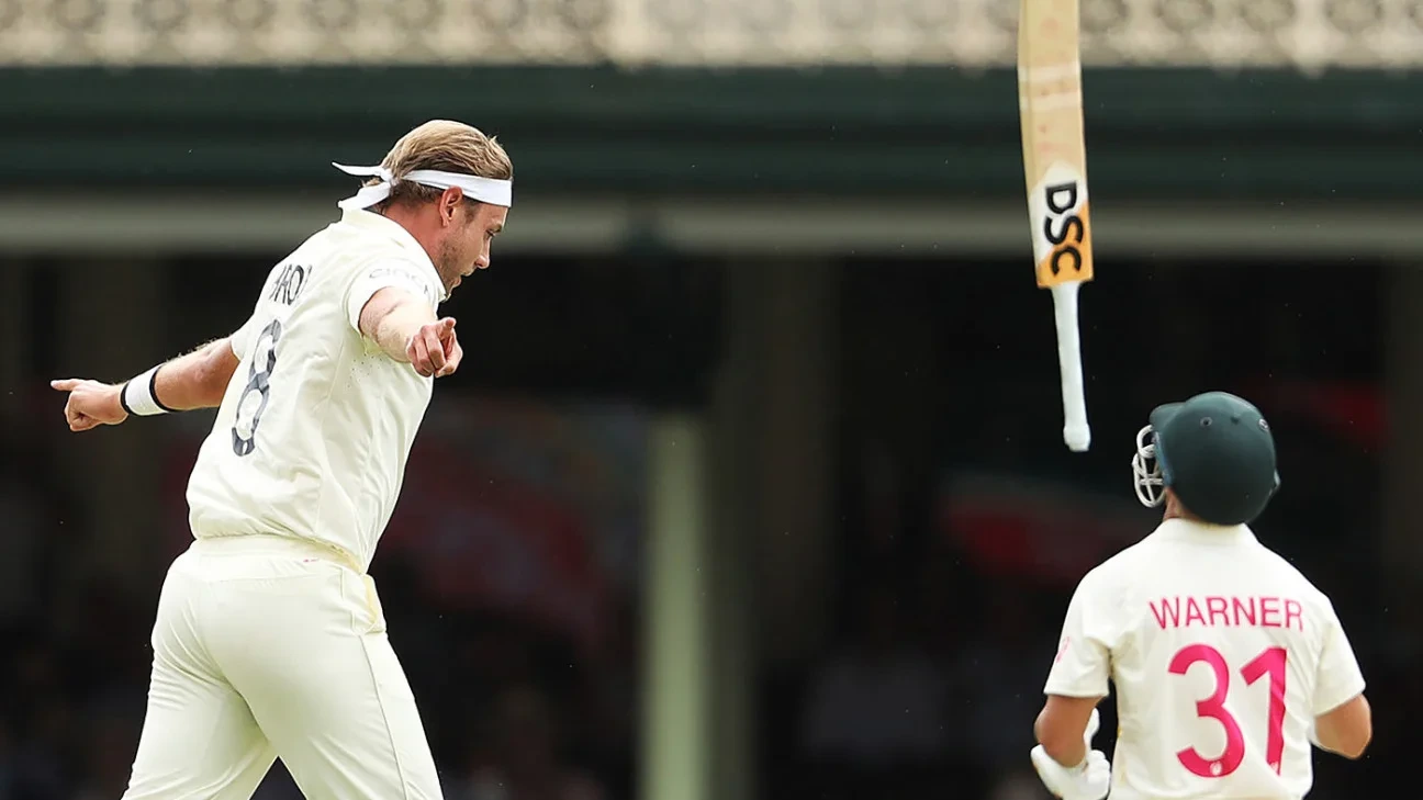 Warner vs Broad heated moment on The Ashes 2019.