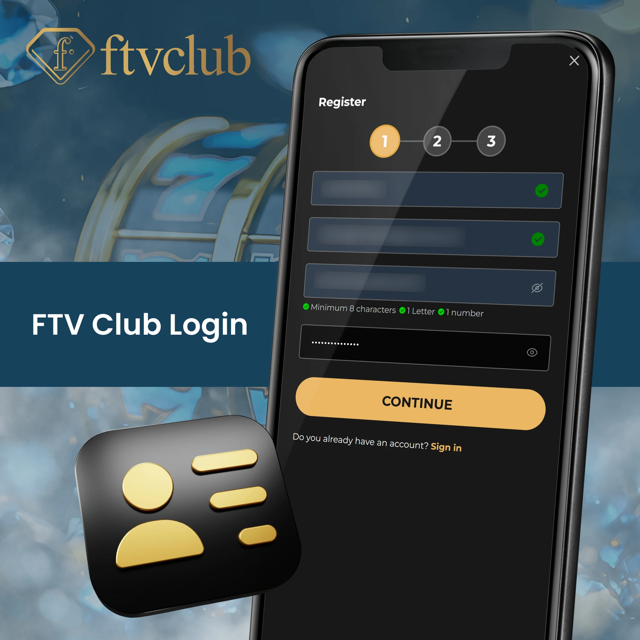 How to log in to accout.