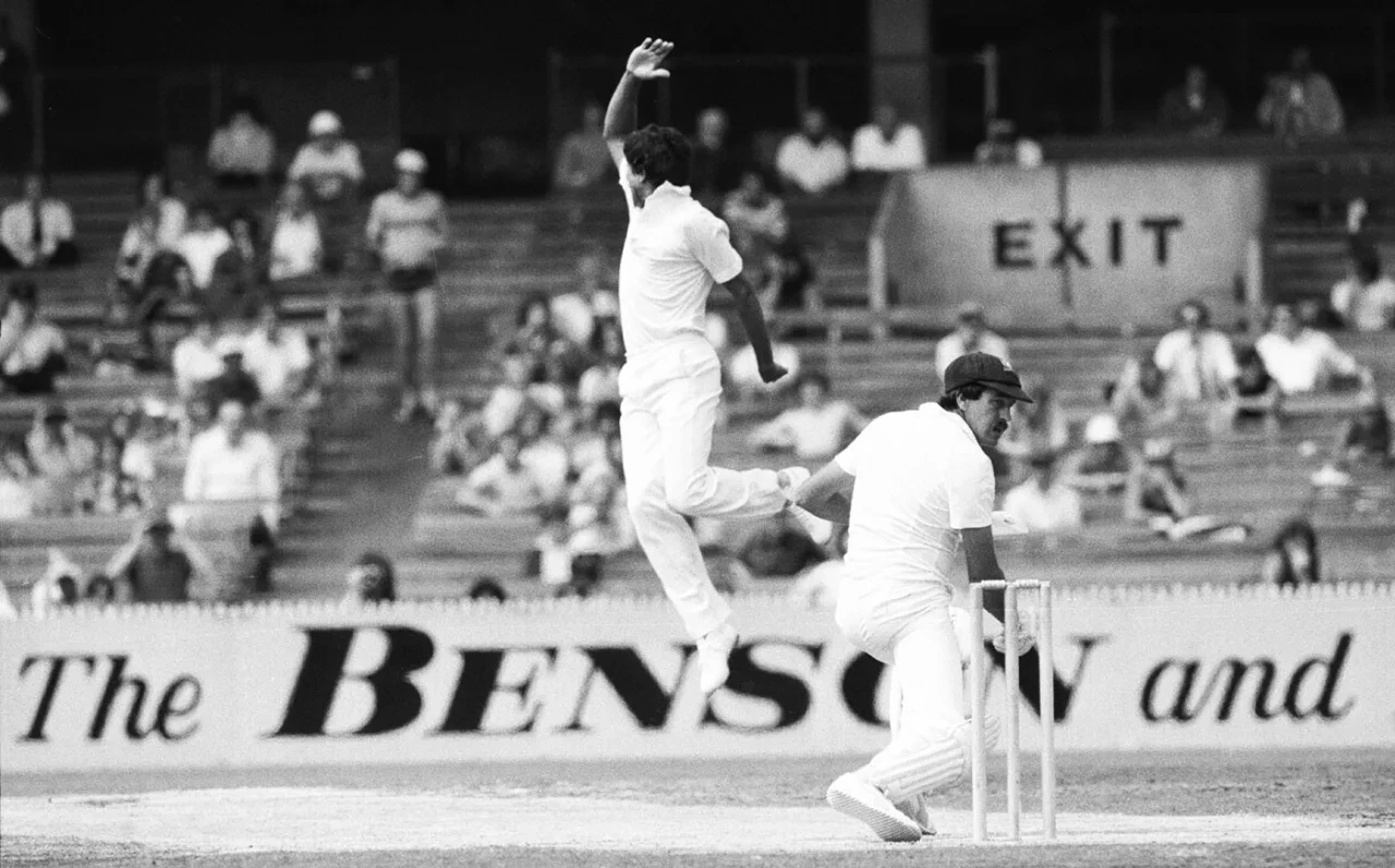 India defend 143 to set up historic Melbourne win on 10 February 1981.