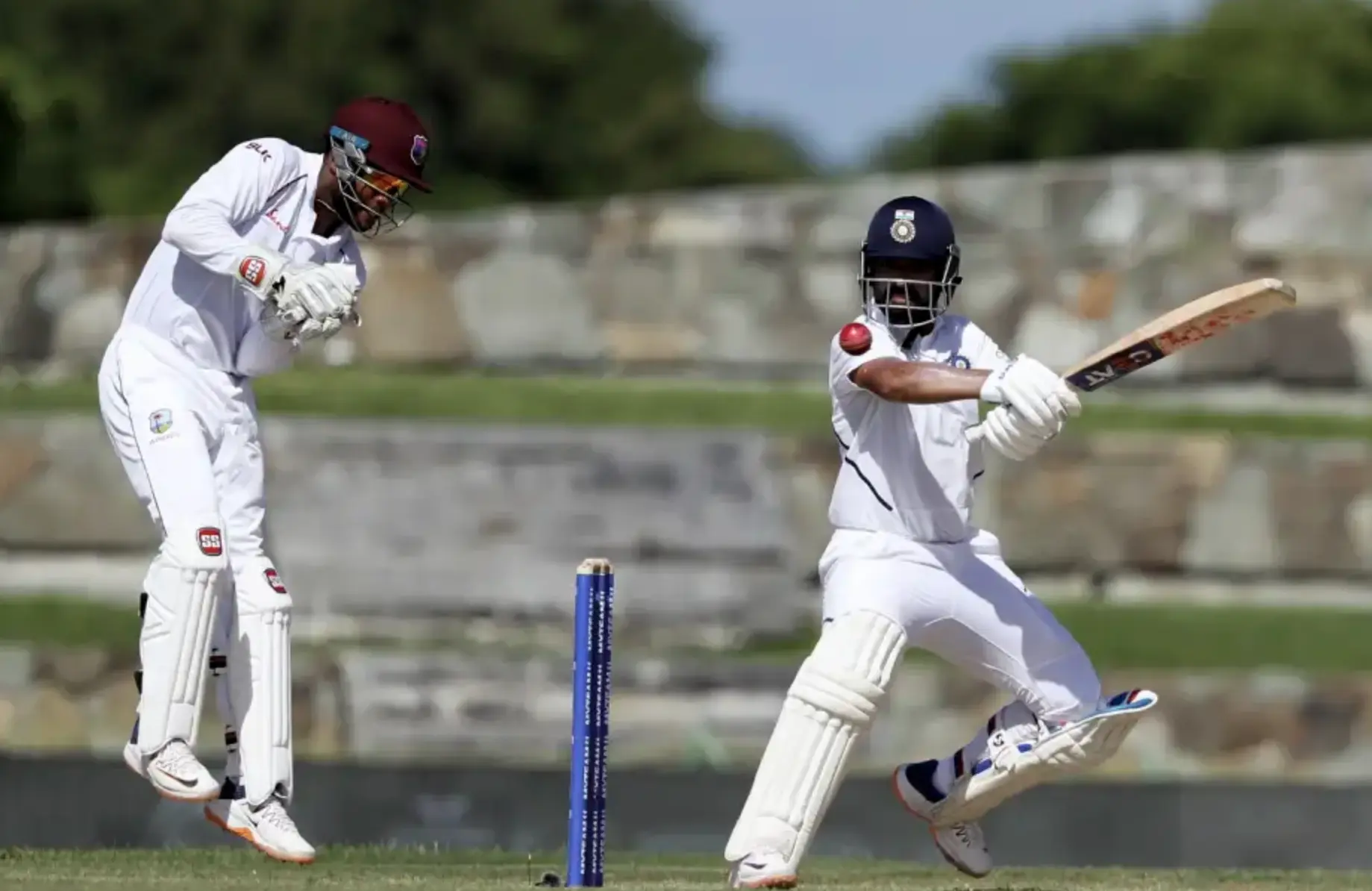 India scored 203/6 on day 1 of the Test Match.