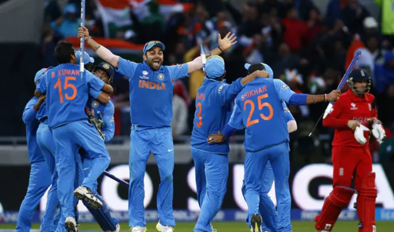 India defeated England by 5 runs in the ICC Champions Trophy 2013 Finals.