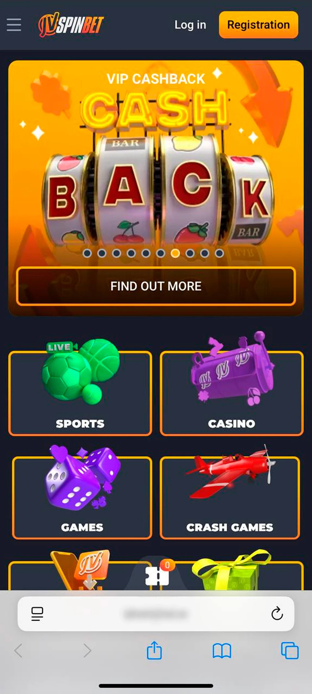 Open the website on your iOS device’s browser.