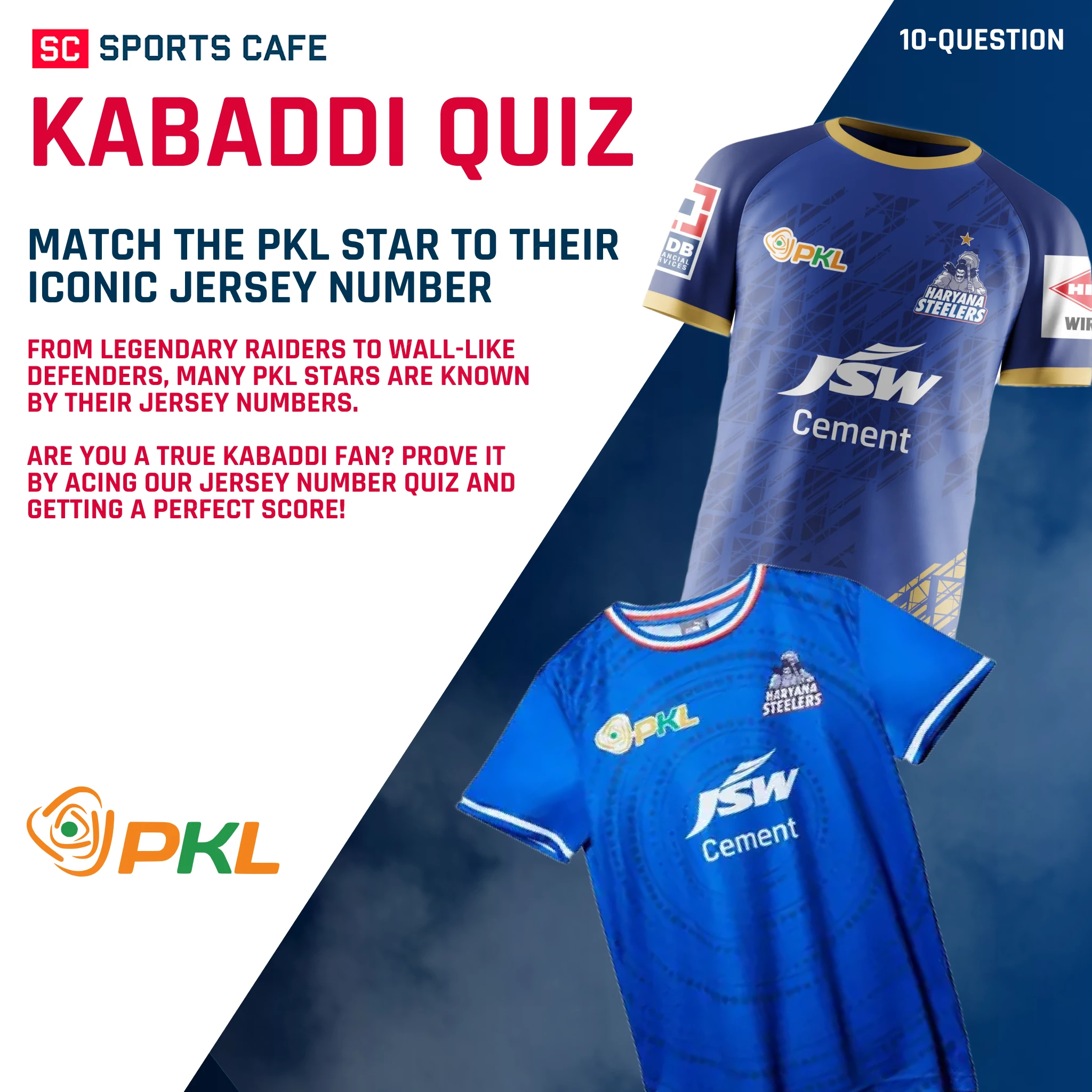 Match the PKL Star to Their Iconic Jersey Number