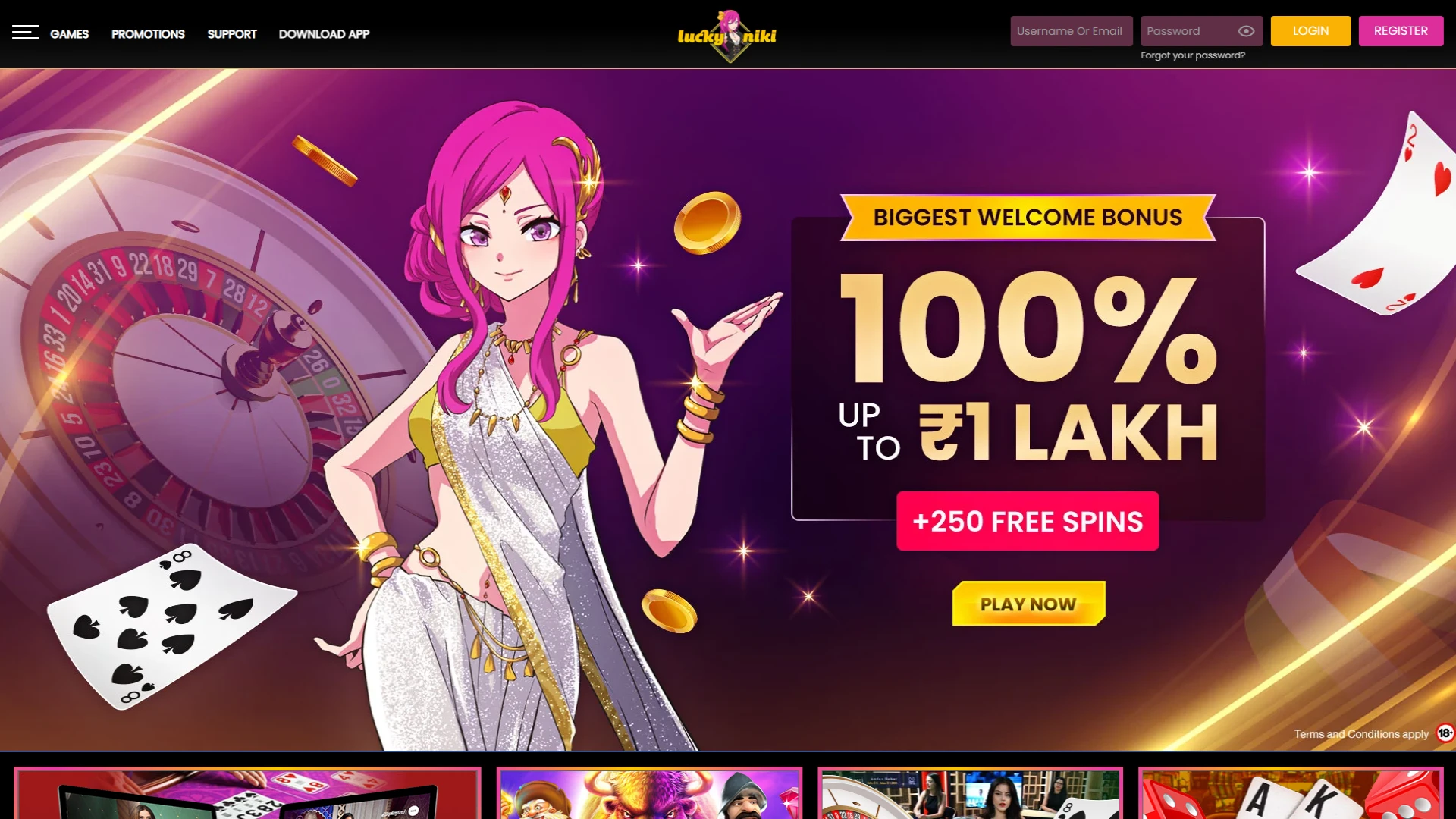 Go to Lucky Niki Official Site.