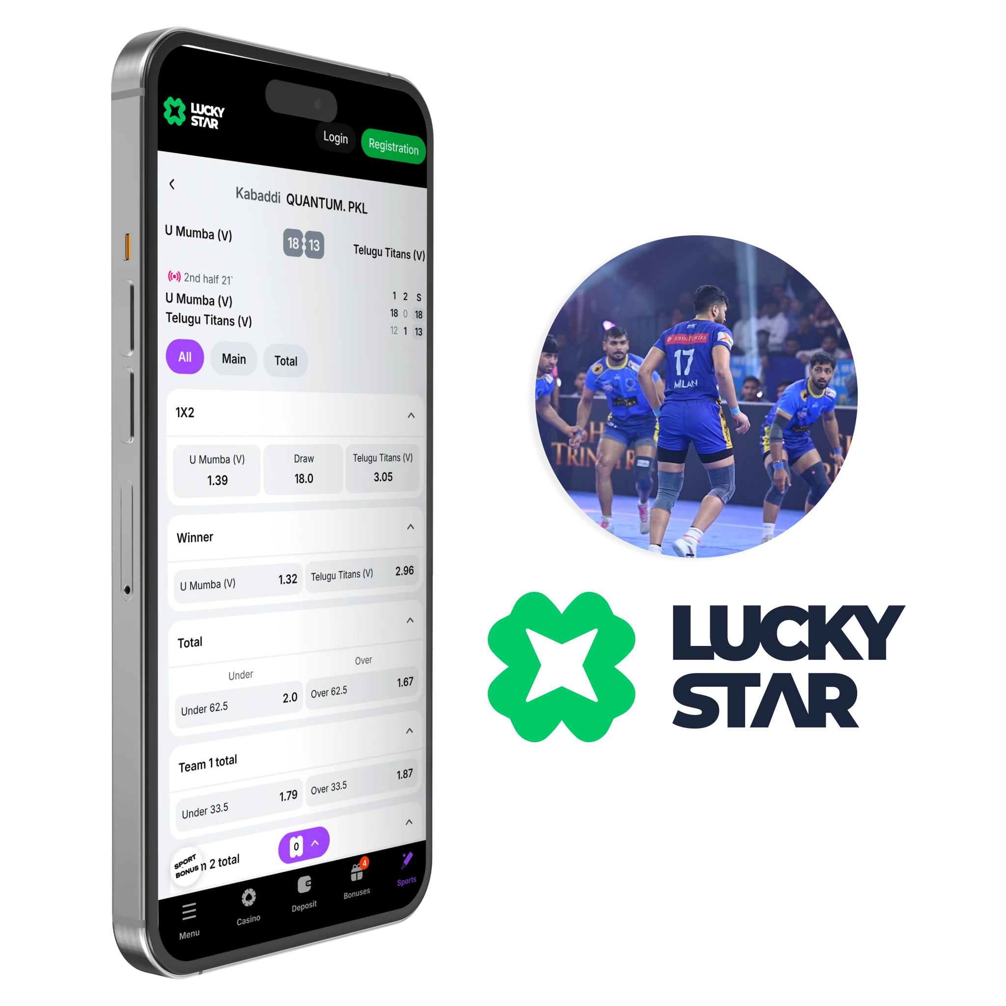 Lucky Star app offers fast withdrawals and a smooth betting experience for Kabaddi fans.